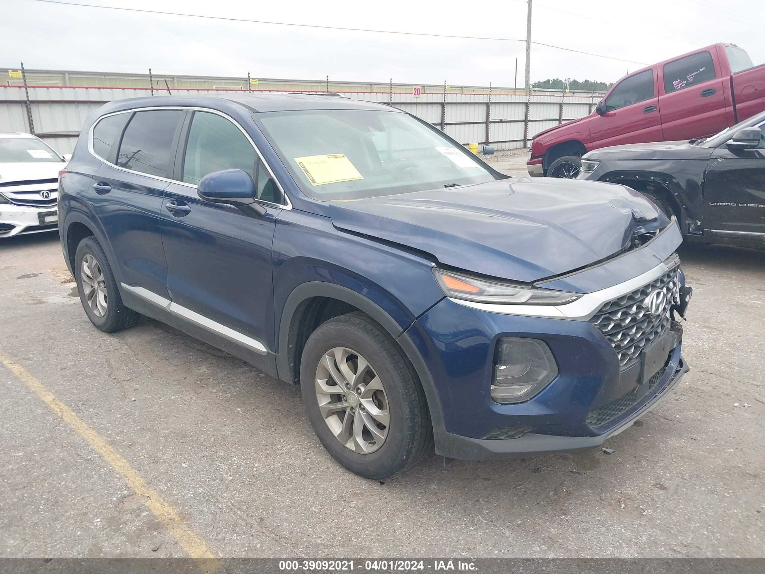 HYUNDAI SANTA FE 2019 5nms2cad7kh132195