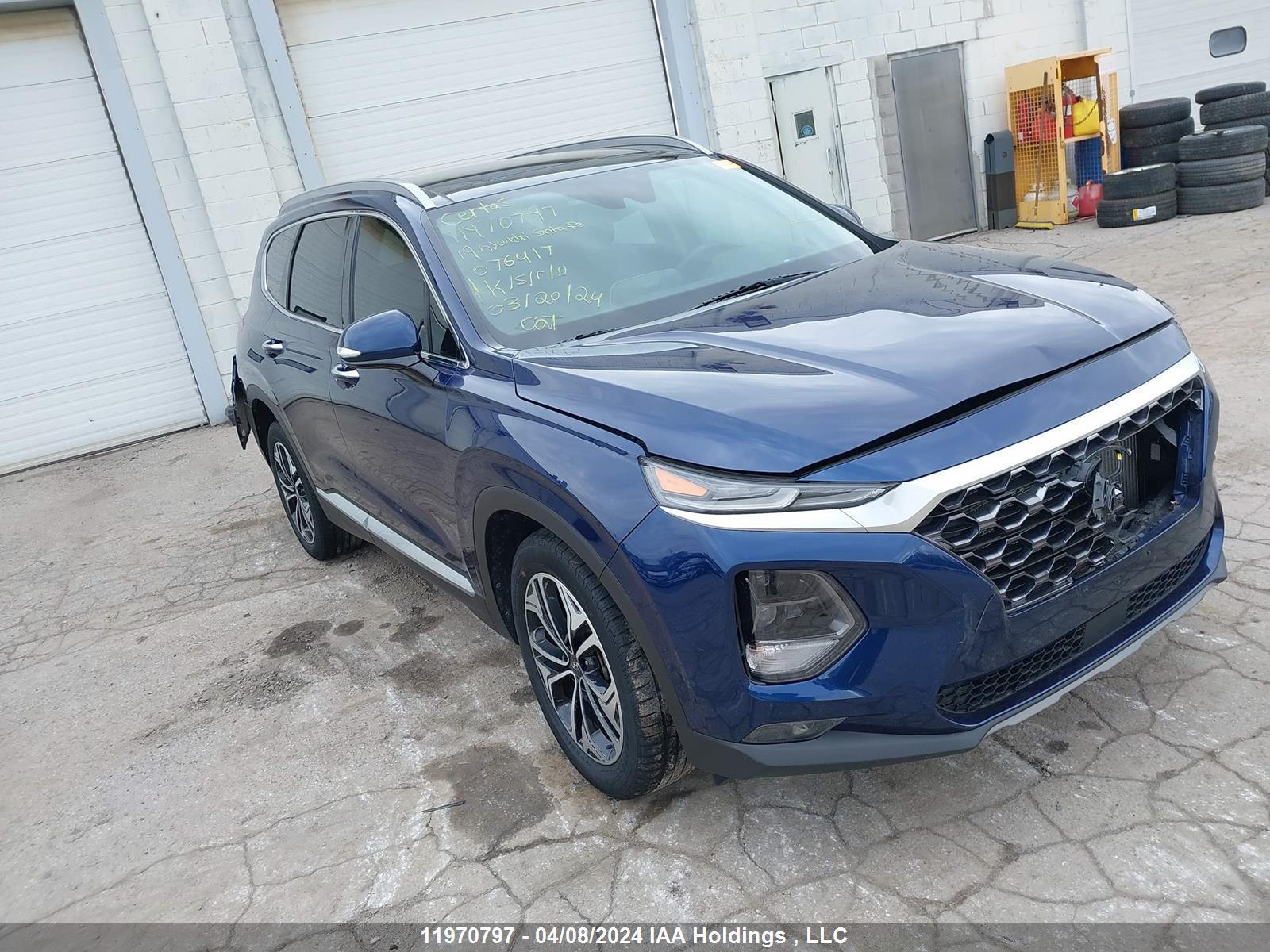 HYUNDAI SANTA FE 2019 5nms5caa7kh076417