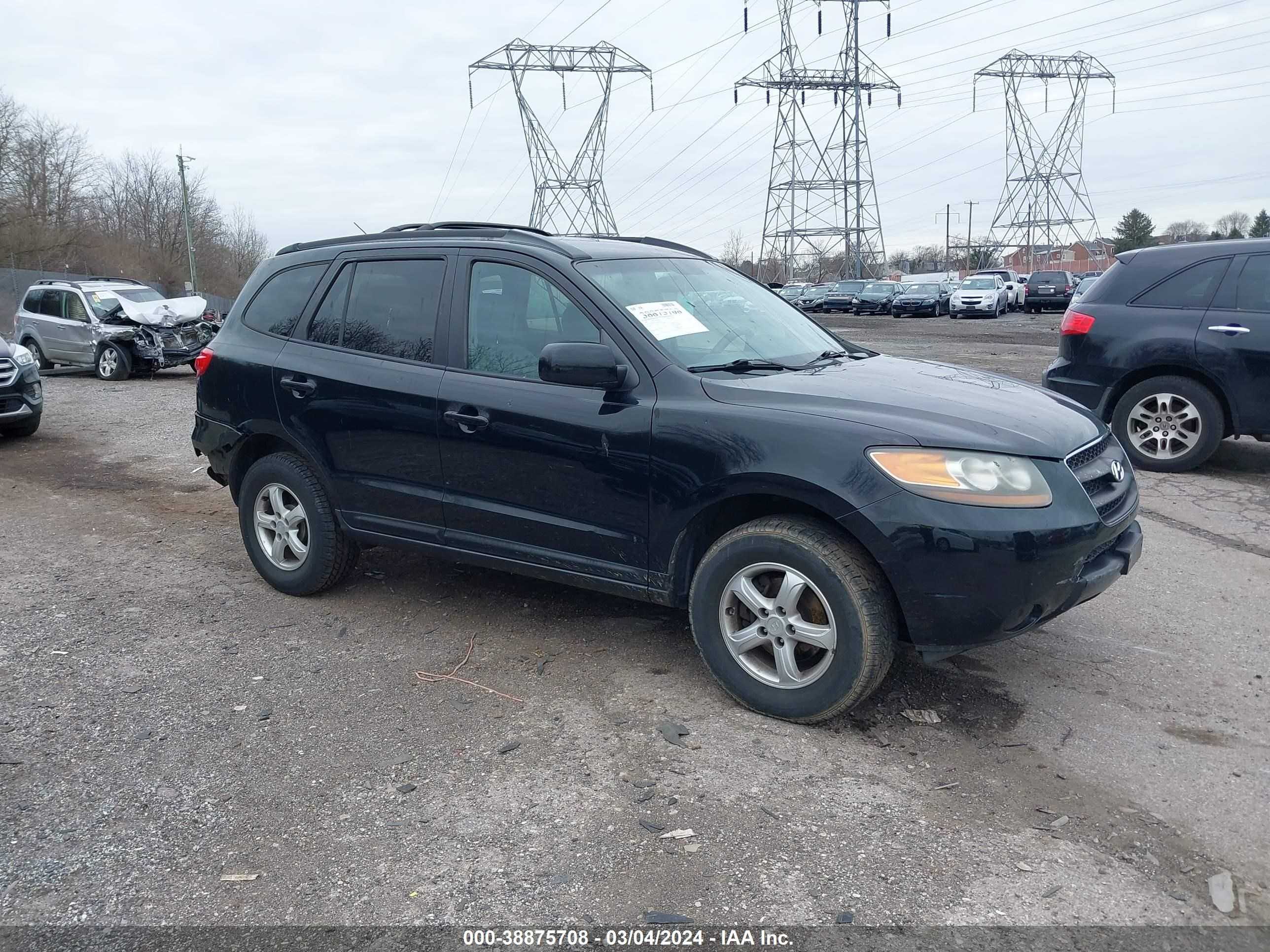 HYUNDAI SANTA FE 2007 5nmsg13d37h094605