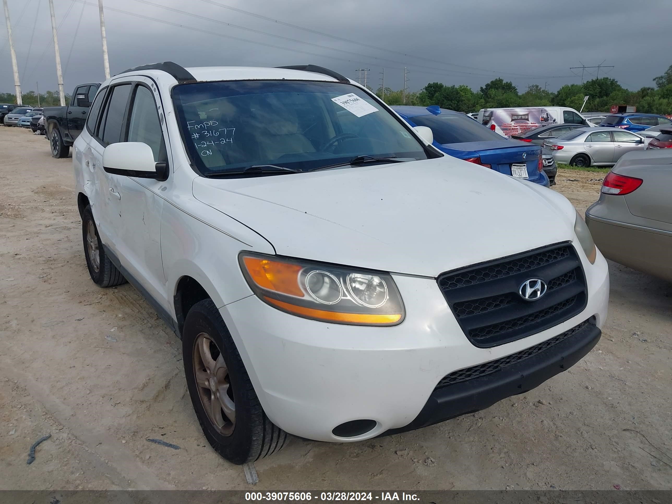 HYUNDAI SANTA FE 2008 5nmsg13d48h209987