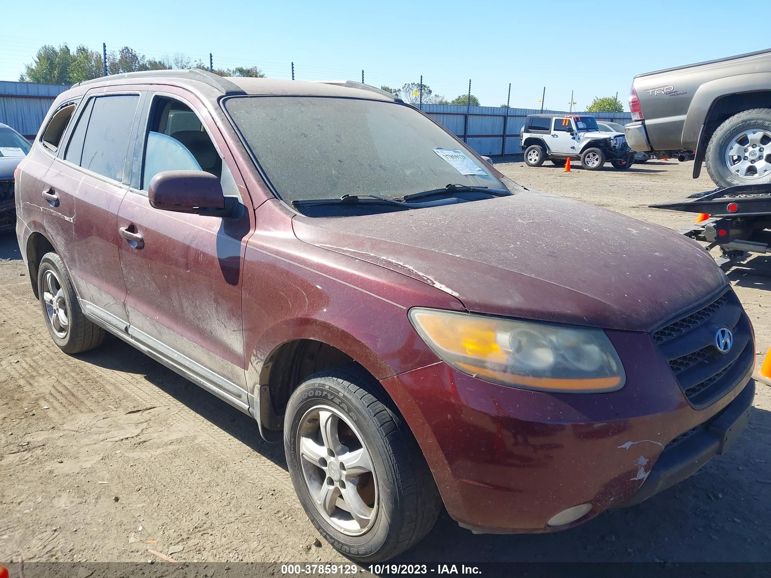 HYUNDAI SANTA FE 2008 5nmsg13d78h197303