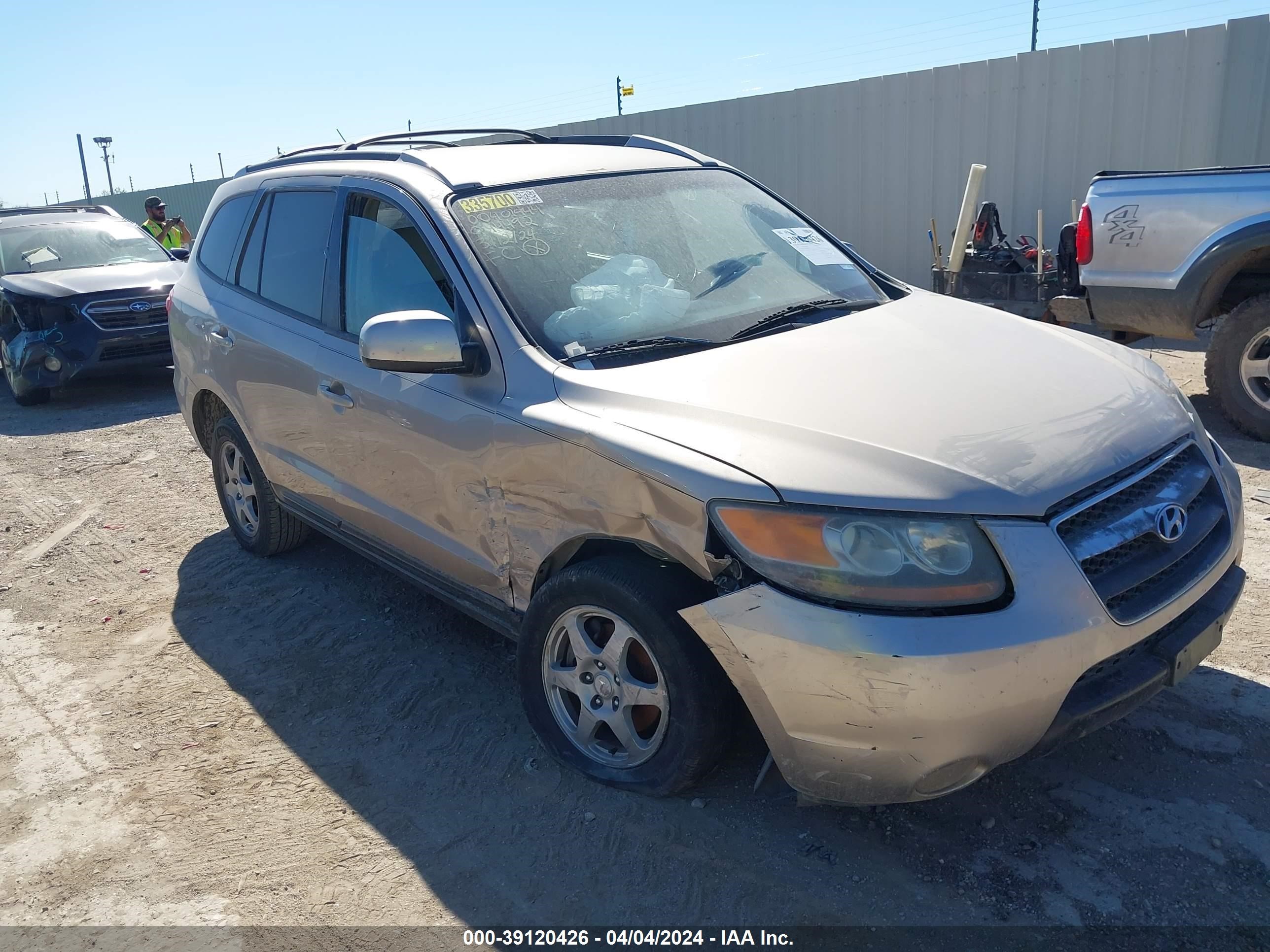 HYUNDAI SANTA FE 2007 5nmsg13d87h044492