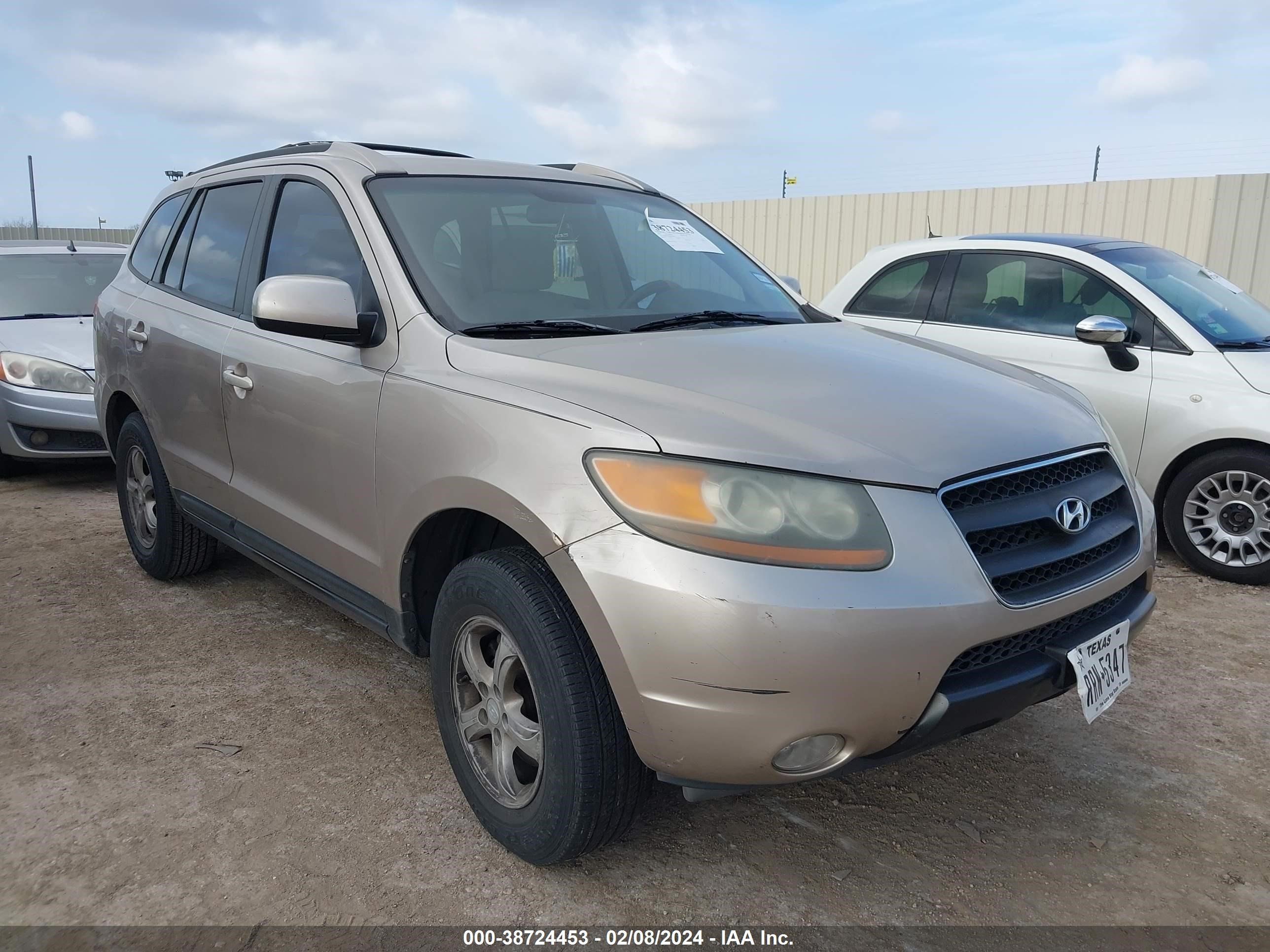 HYUNDAI SANTA FE 2007 5nmsg13d87h054620