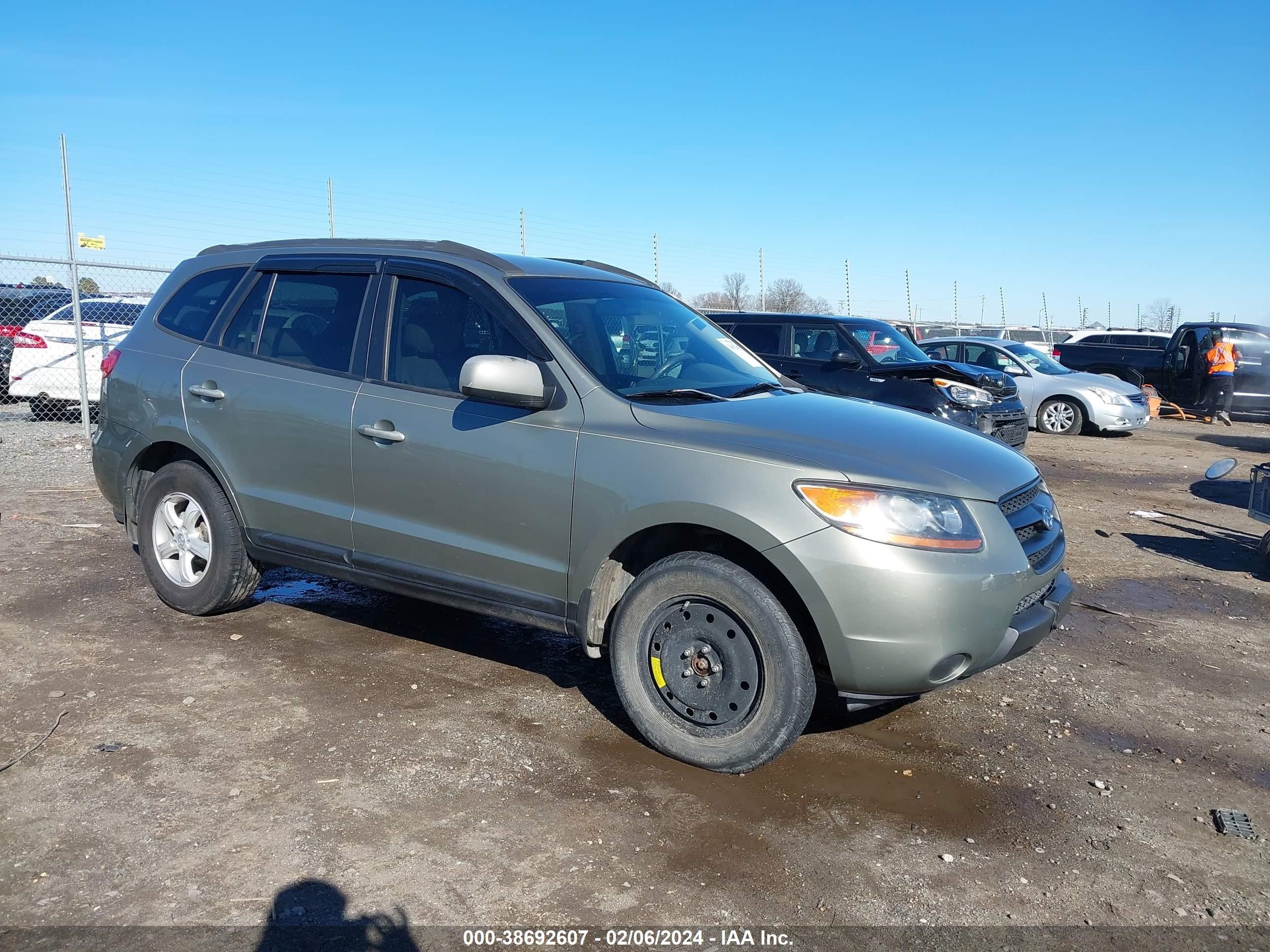 HYUNDAI SANTA FE 2008 5nmsg13d98h203196