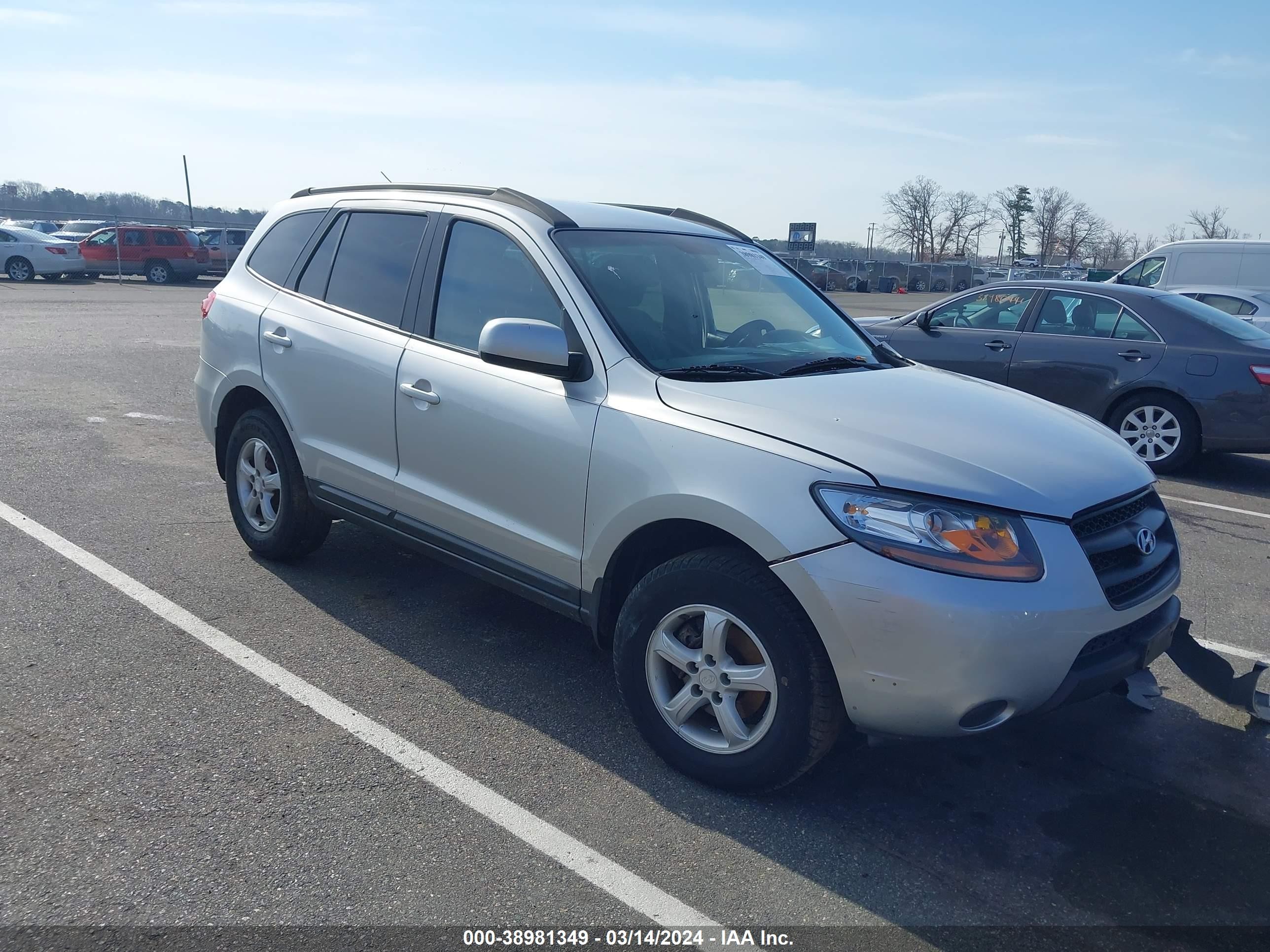 HYUNDAI SANTA FE 2008 5nmsg13d98h227708