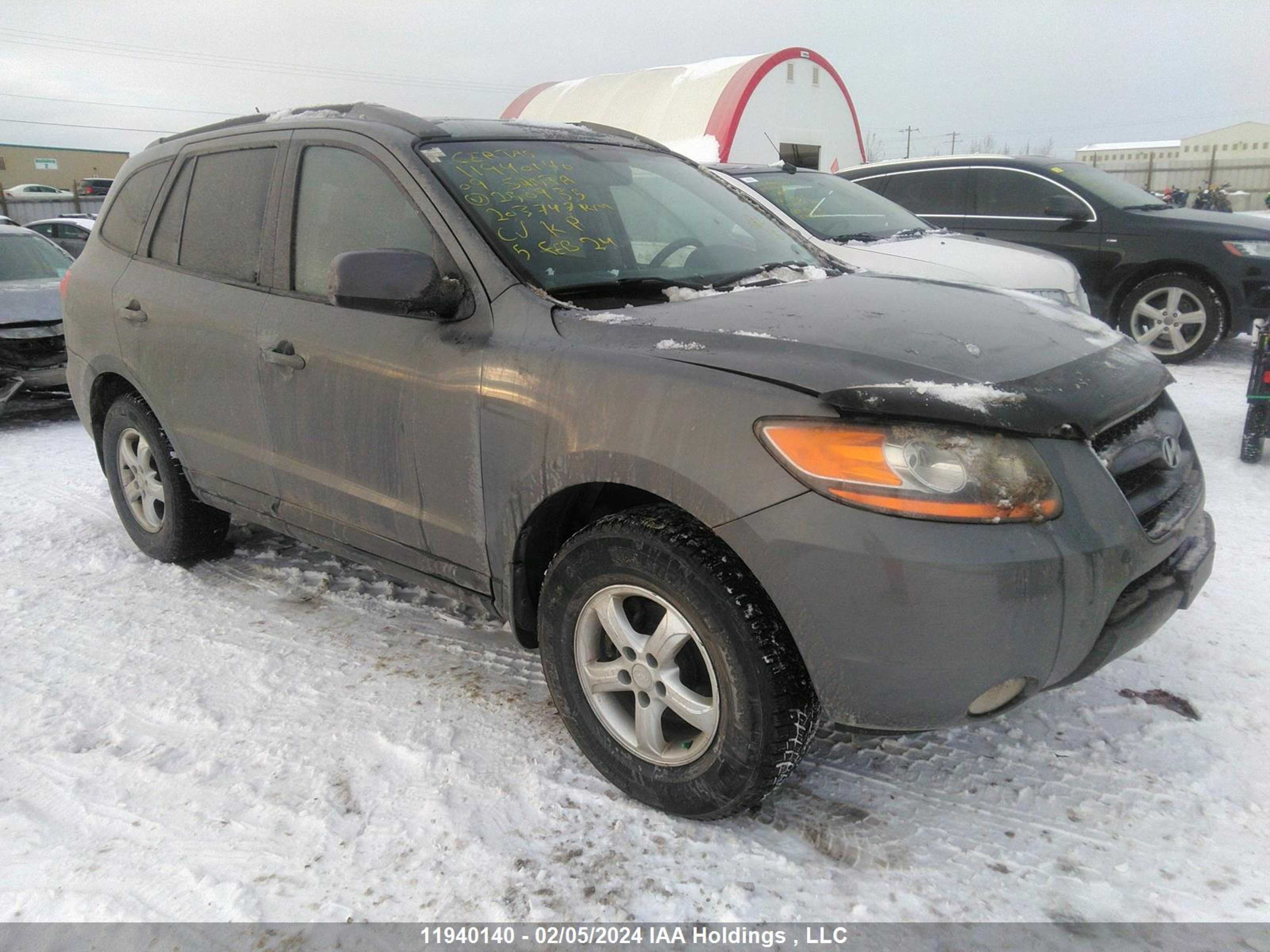 HYUNDAI SANTA FE 2009 5nmsg13e09h250935