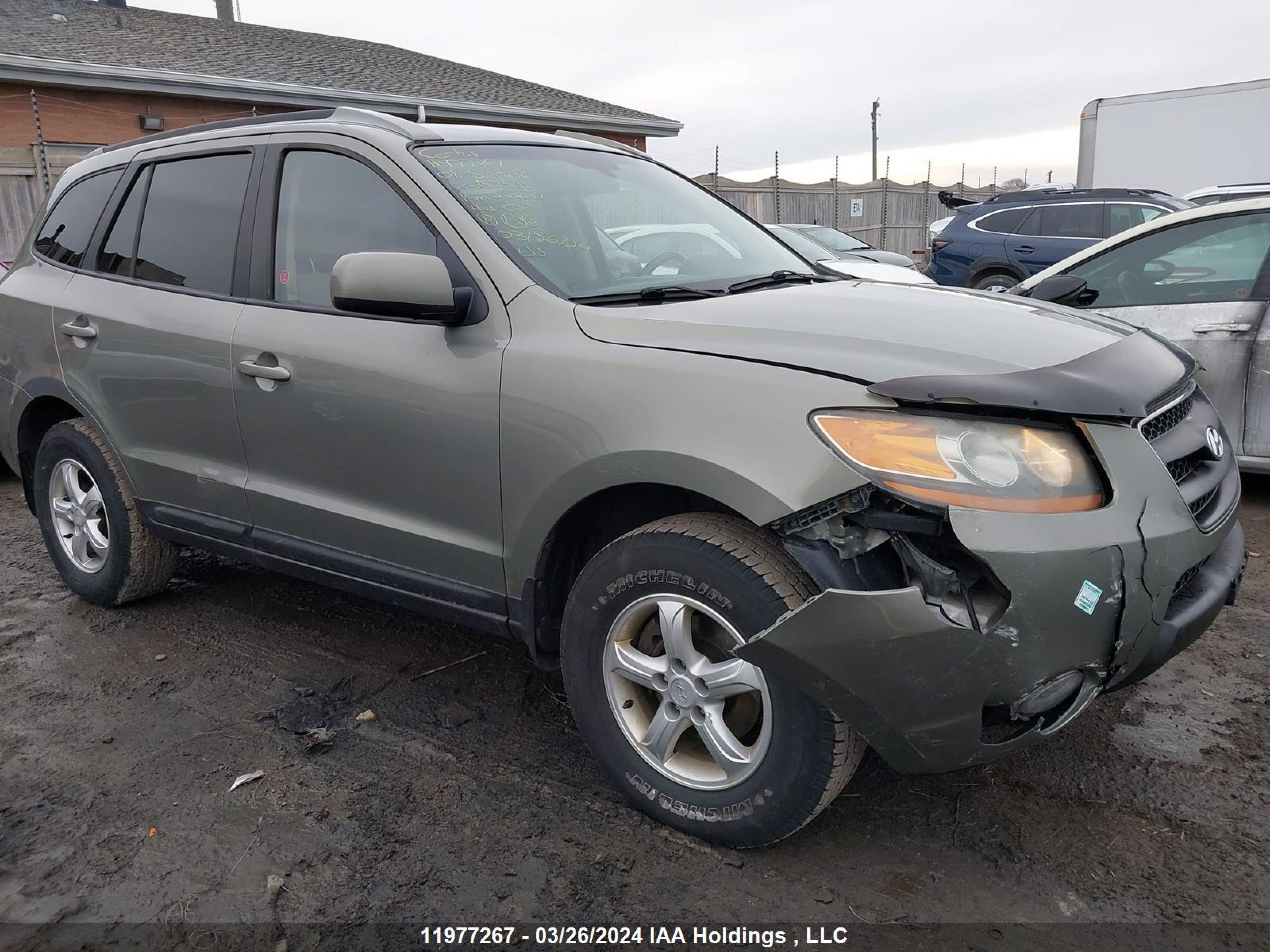 HYUNDAI SANTA FE 2008 5nmsg13e58h152501