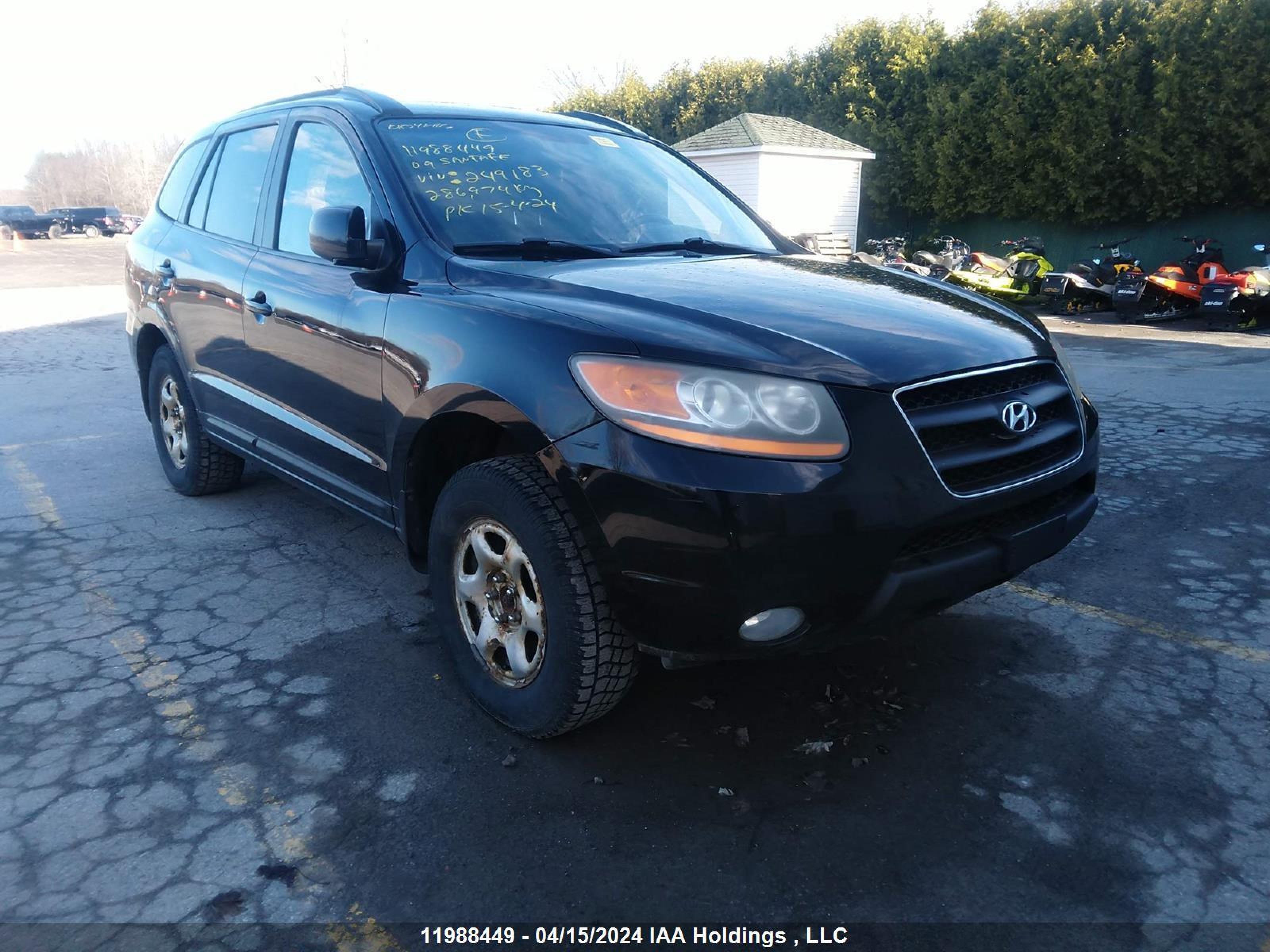 HYUNDAI SANTA FE 2009 5nmsg13e79h249183