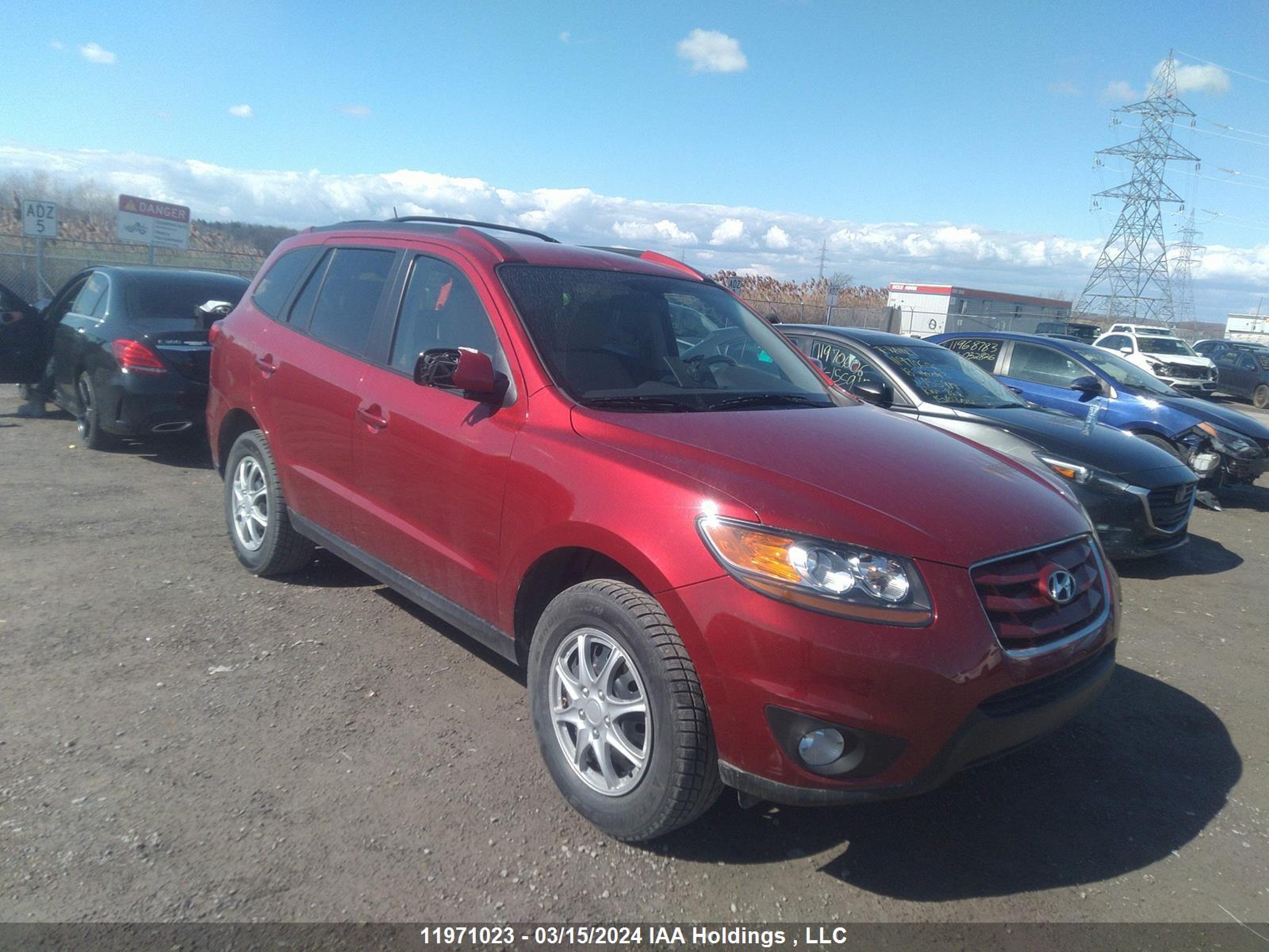 HYUNDAI SANTA FE 2010 5nmsg4ag1ah357504