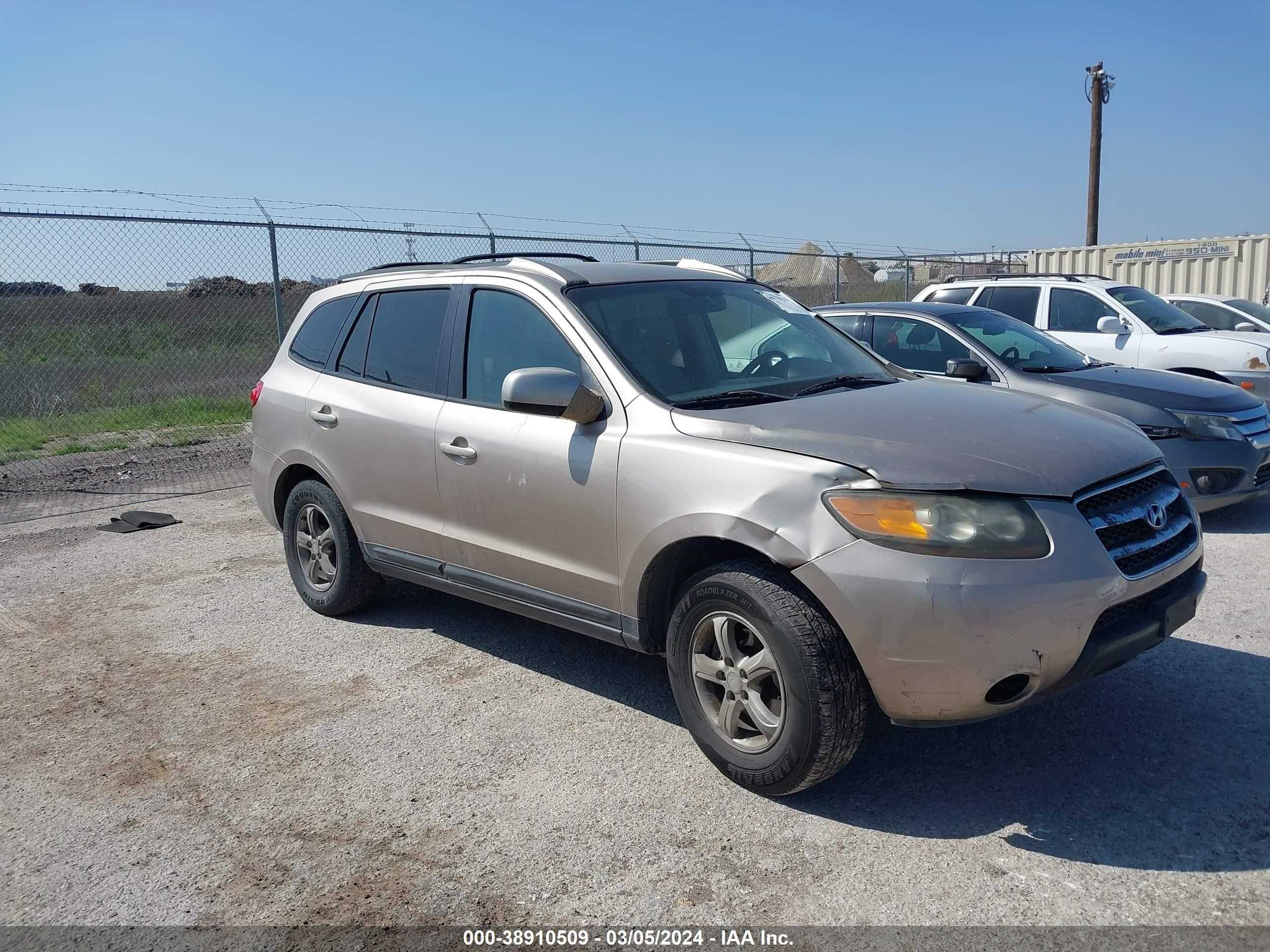 HYUNDAI SANTA FE 2007 5nmsg73d07h081071