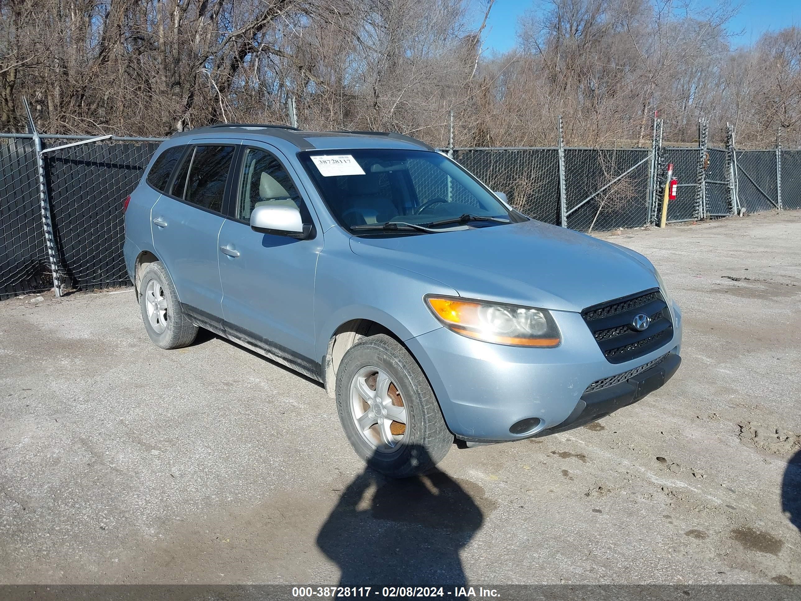 HYUNDAI SANTA FE 2008 5nmsg73d18h200117