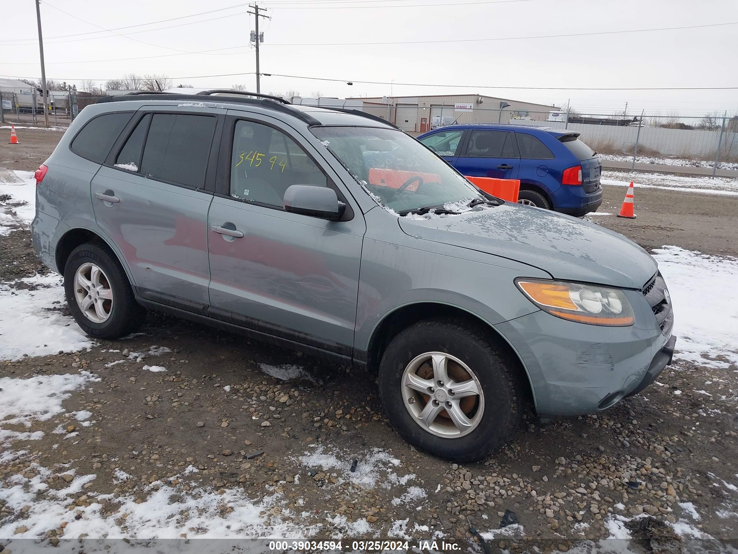 HYUNDAI SANTA FE 2008 5nmsg73d28h201518