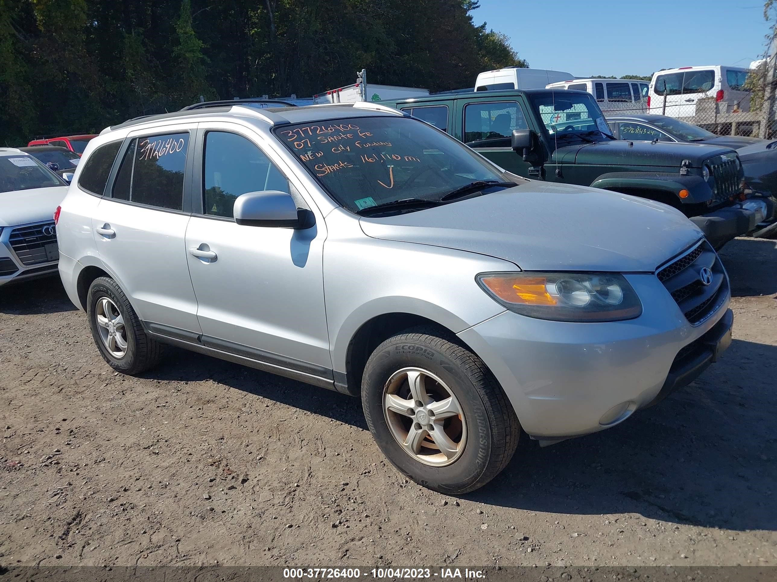 HYUNDAI SANTA FE 2007 5nmsg73d47h032312