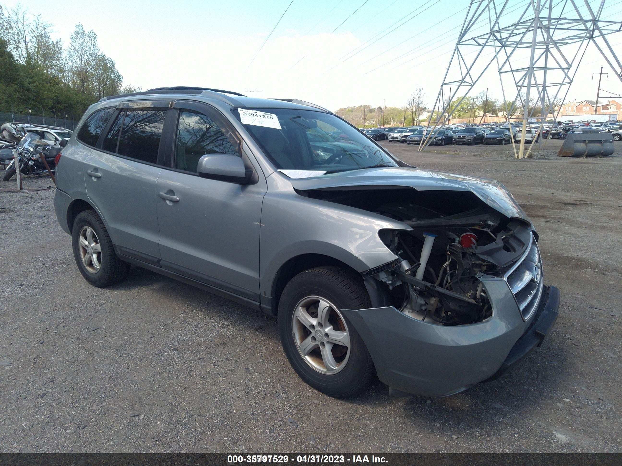 HYUNDAI SANTA FE 2007 5nmsg73d67h034109