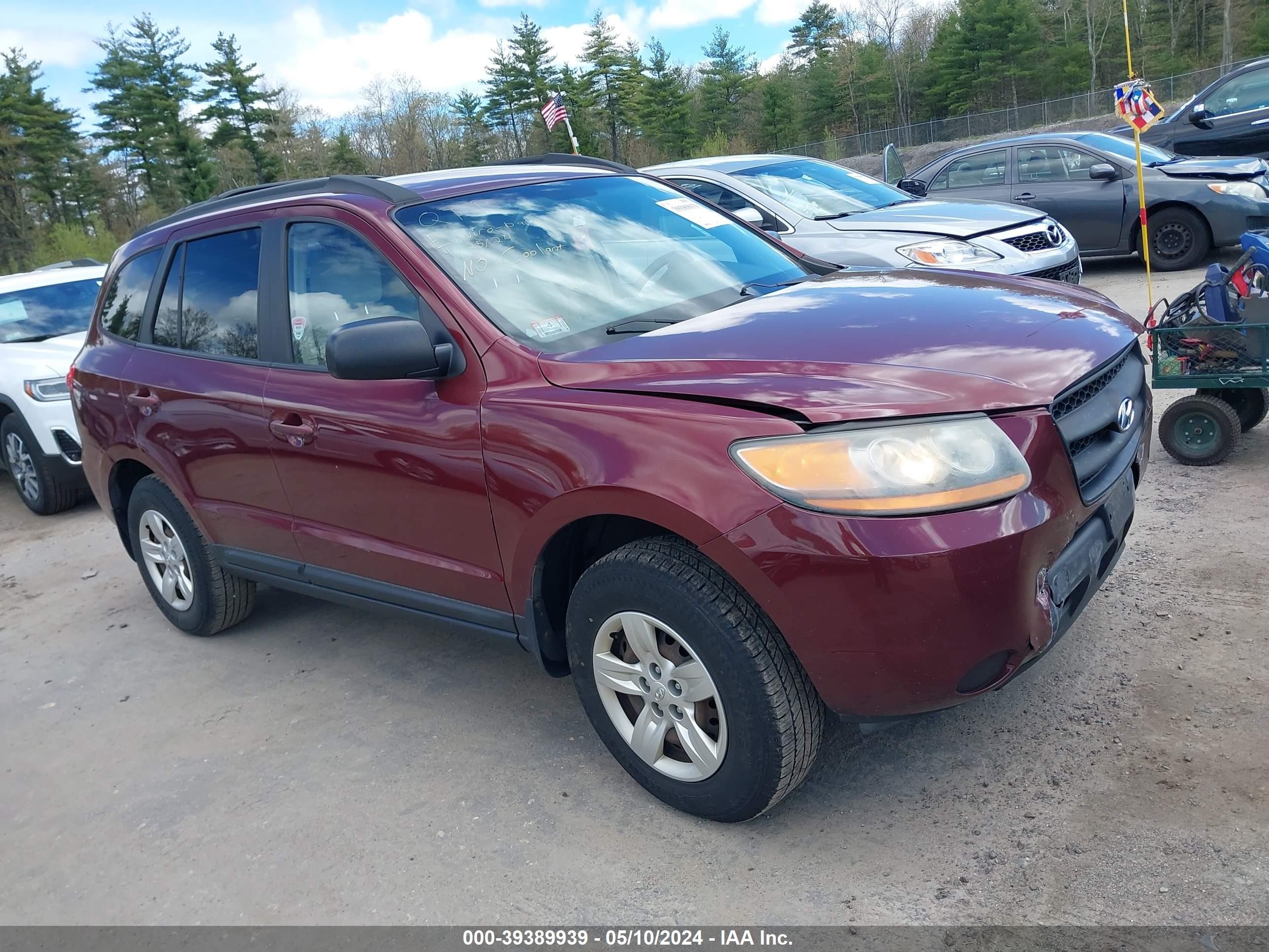 HYUNDAI SANTA FE 2009 5nmsg73d79h295221