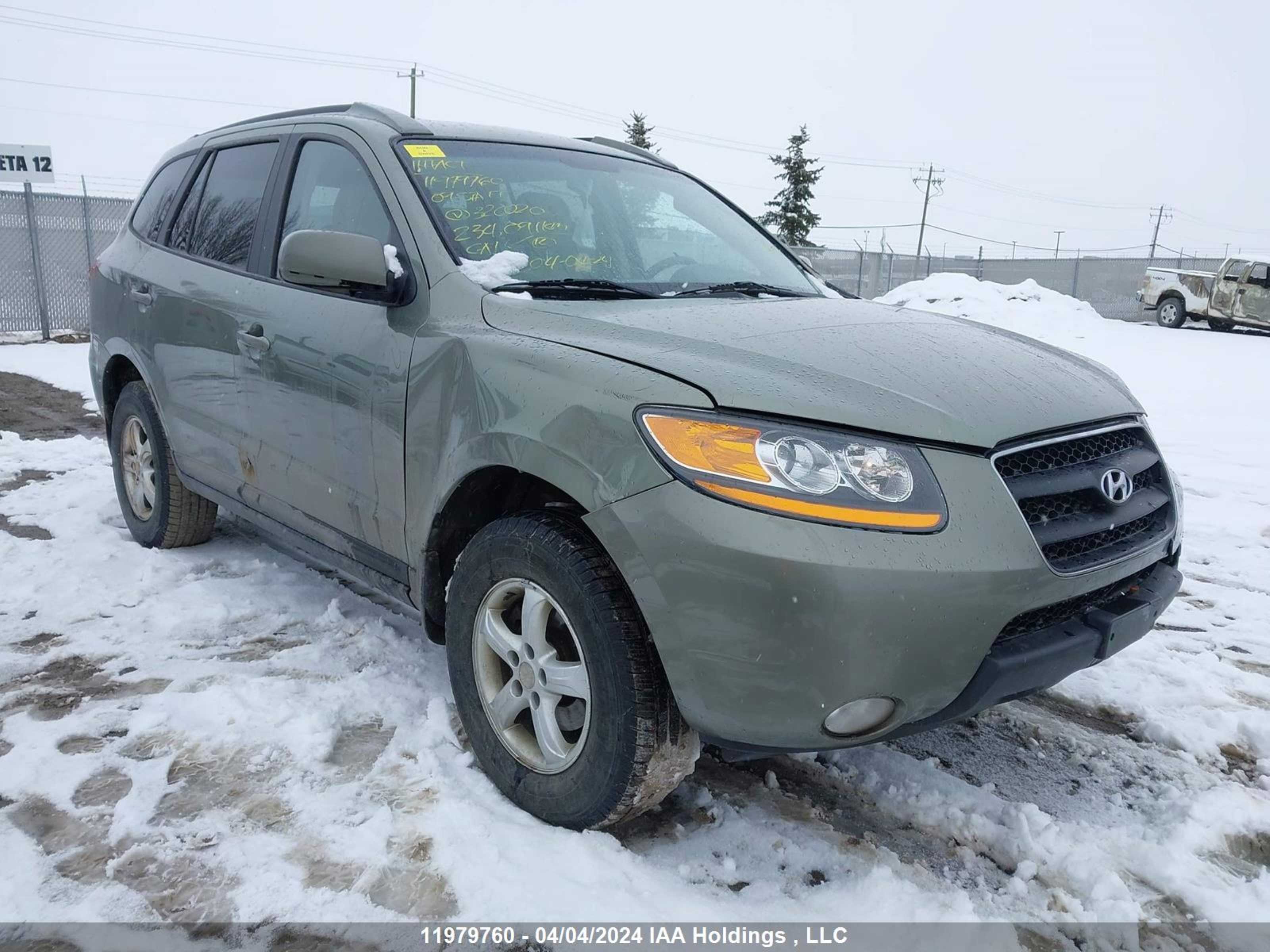 HYUNDAI SANTA FE 2009 5nmsg73e29h320020