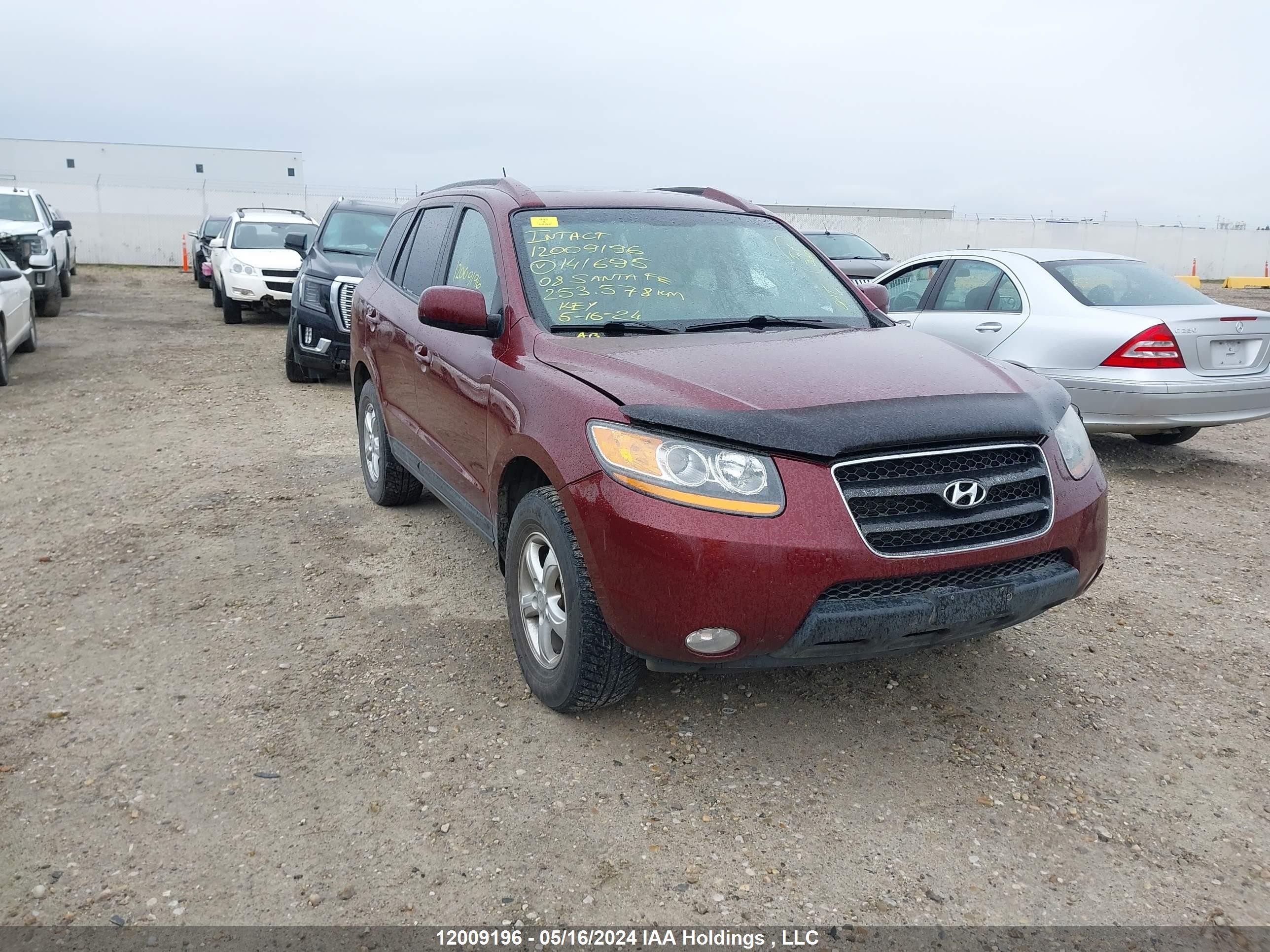 HYUNDAI SANTA FE 2008 5nmsg73e78h141695