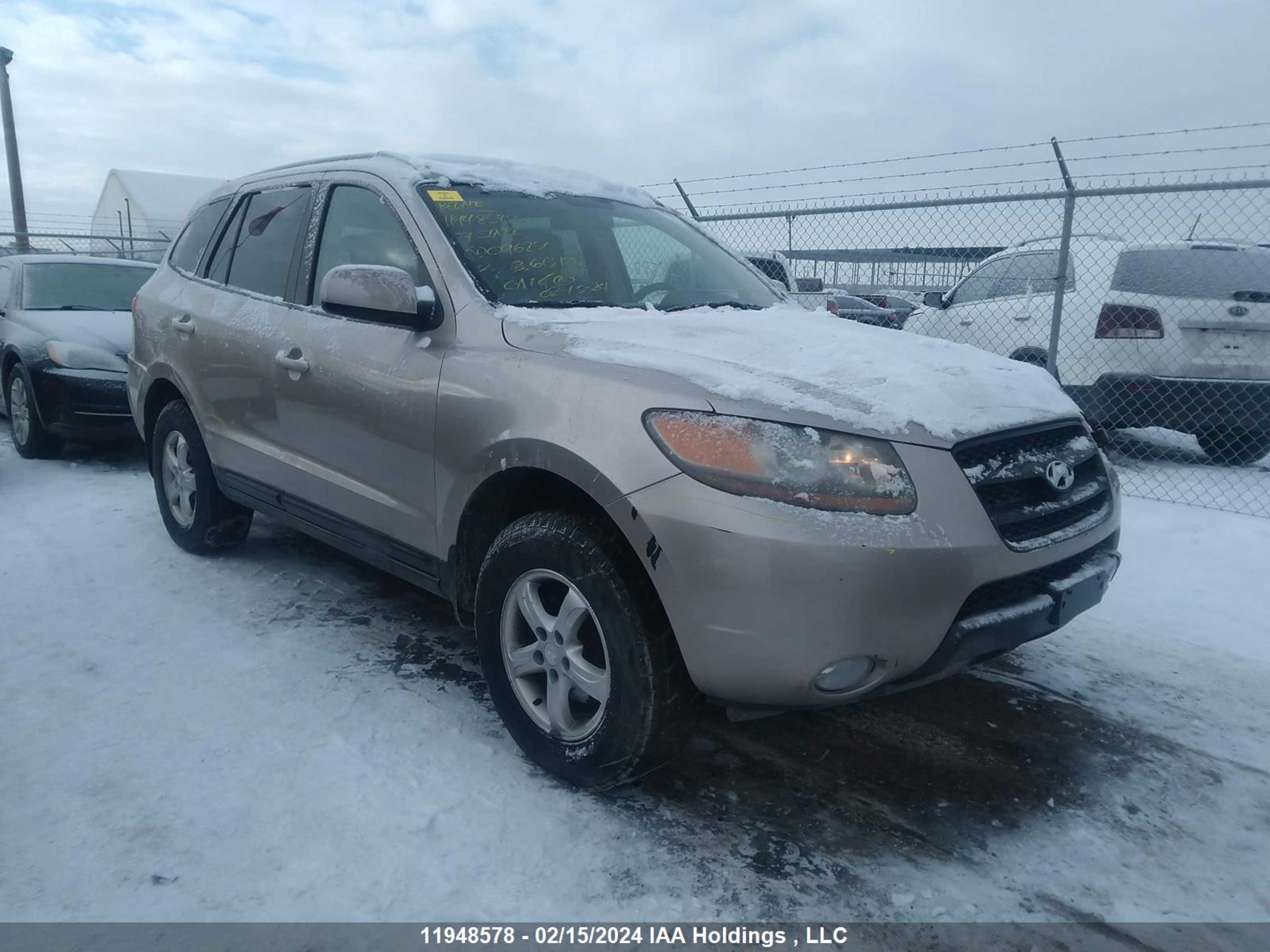 HYUNDAI SANTA FE 2007 5nmsg73ex7h096251