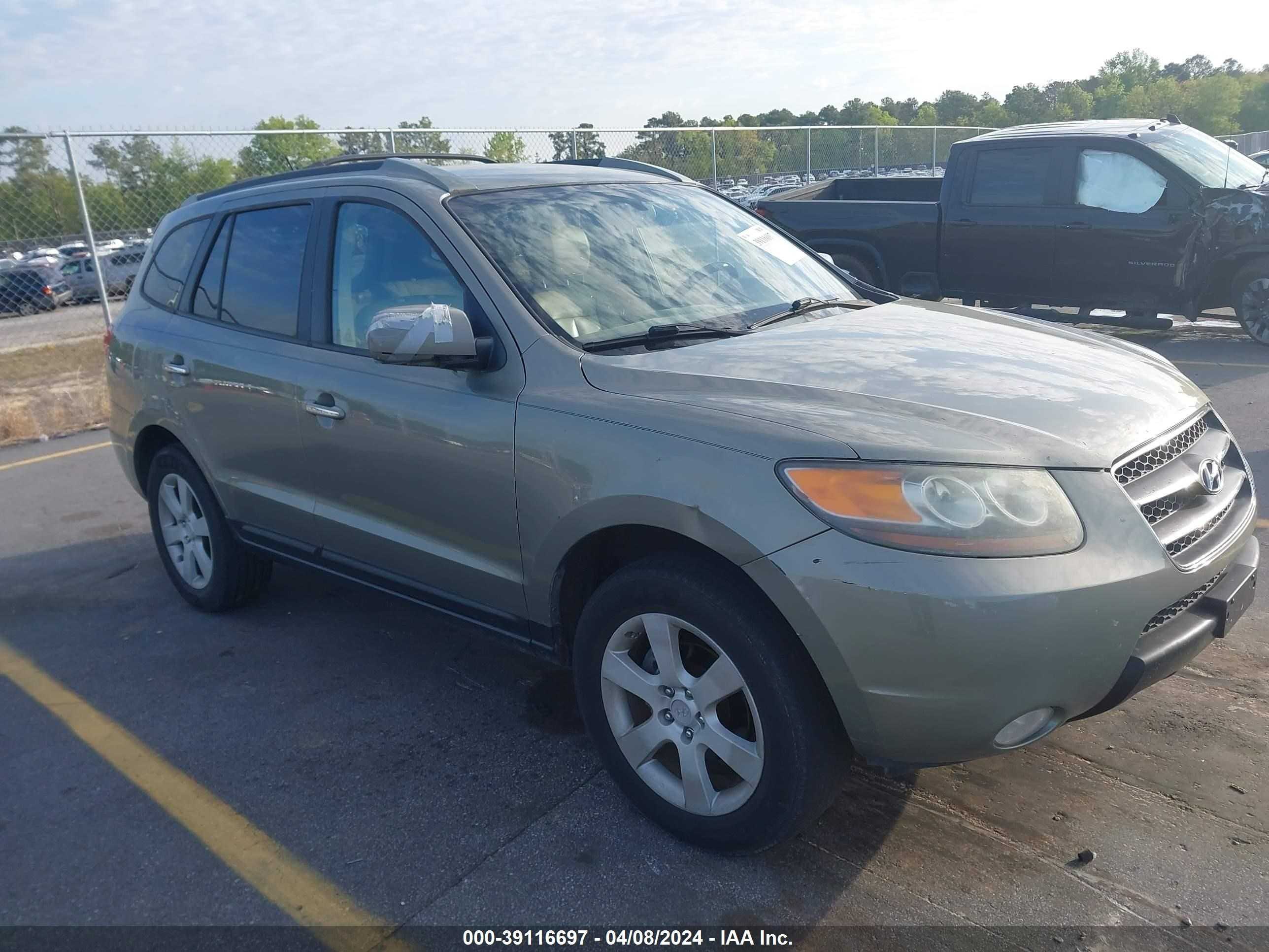 HYUNDAI SANTA FE 2007 5nmsh13e07h126786