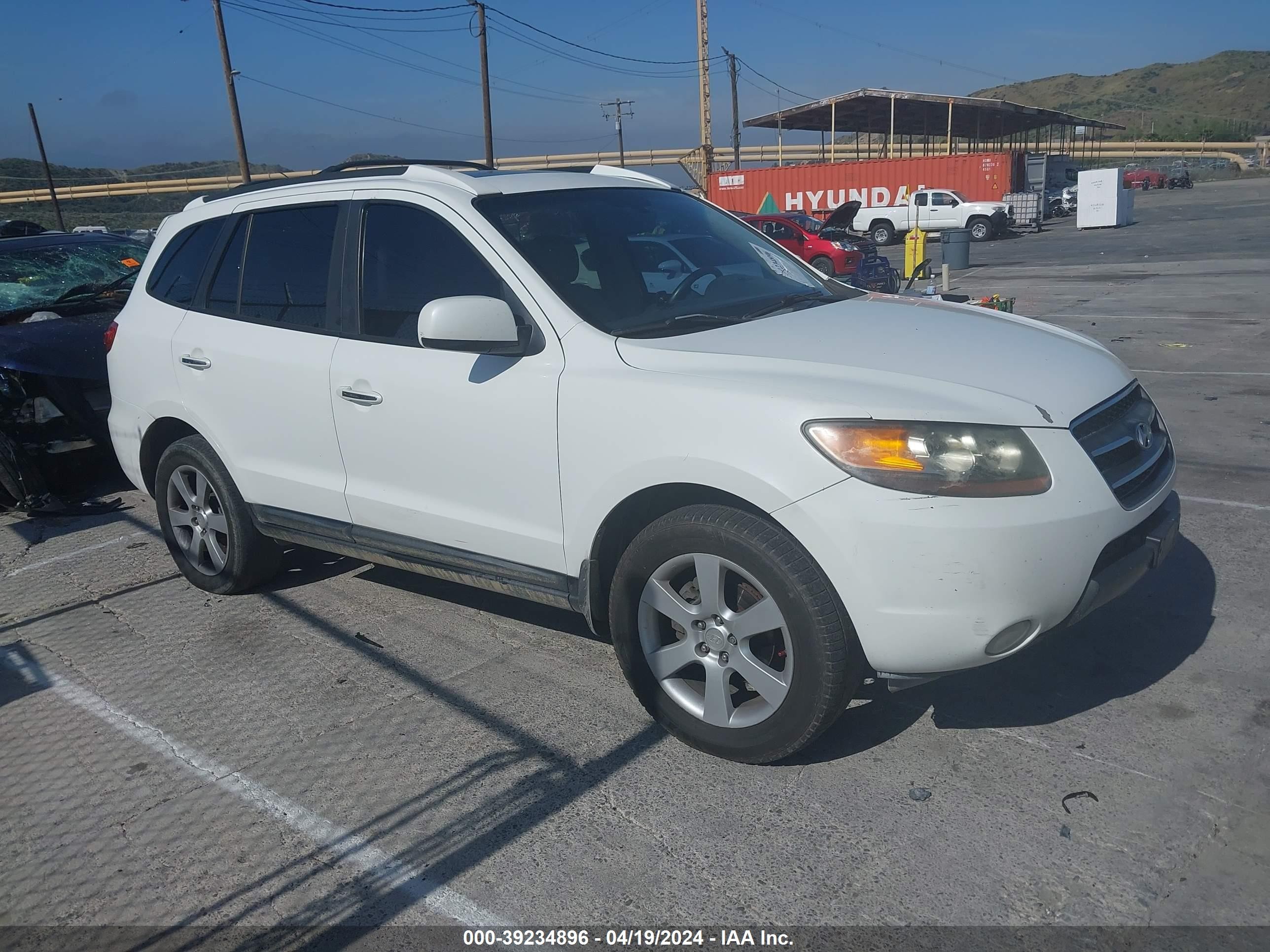 HYUNDAI SANTA FE 2007 5nmsh13e17h093944