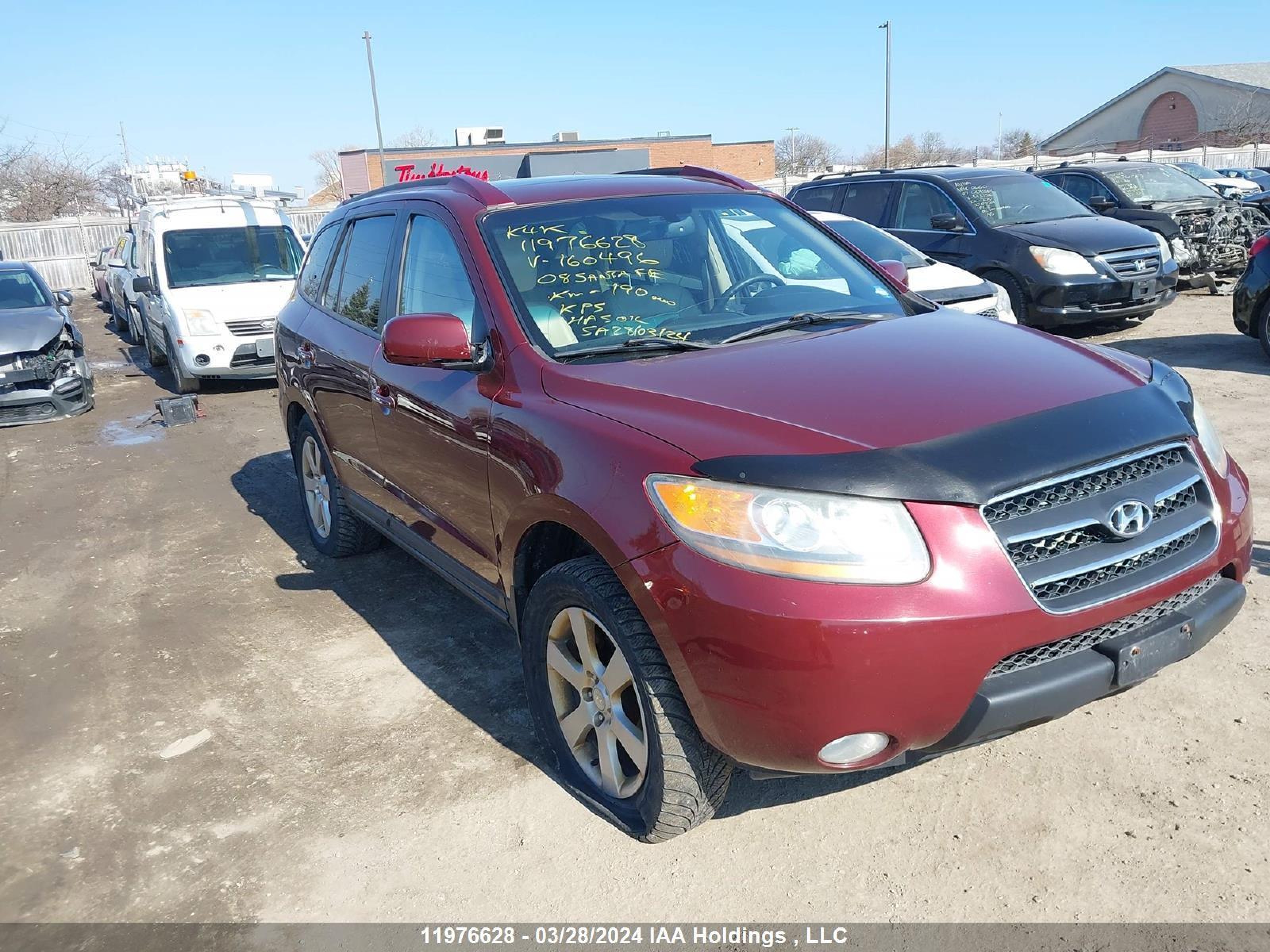 HYUNDAI SANTA FE 2008 5nmsh73e18h160496