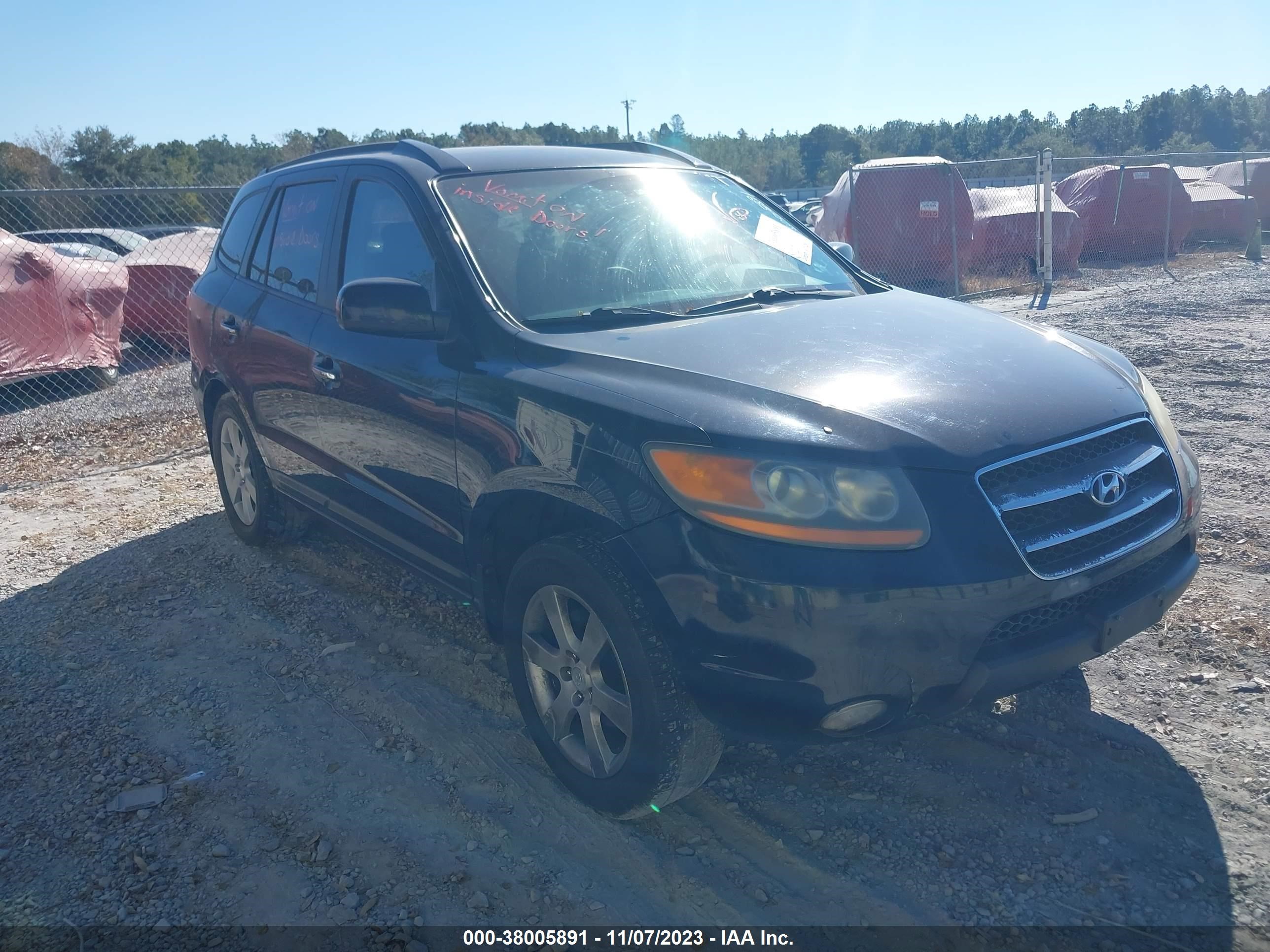 HYUNDAI SANTA FE 2008 5nmsh73e38h134823