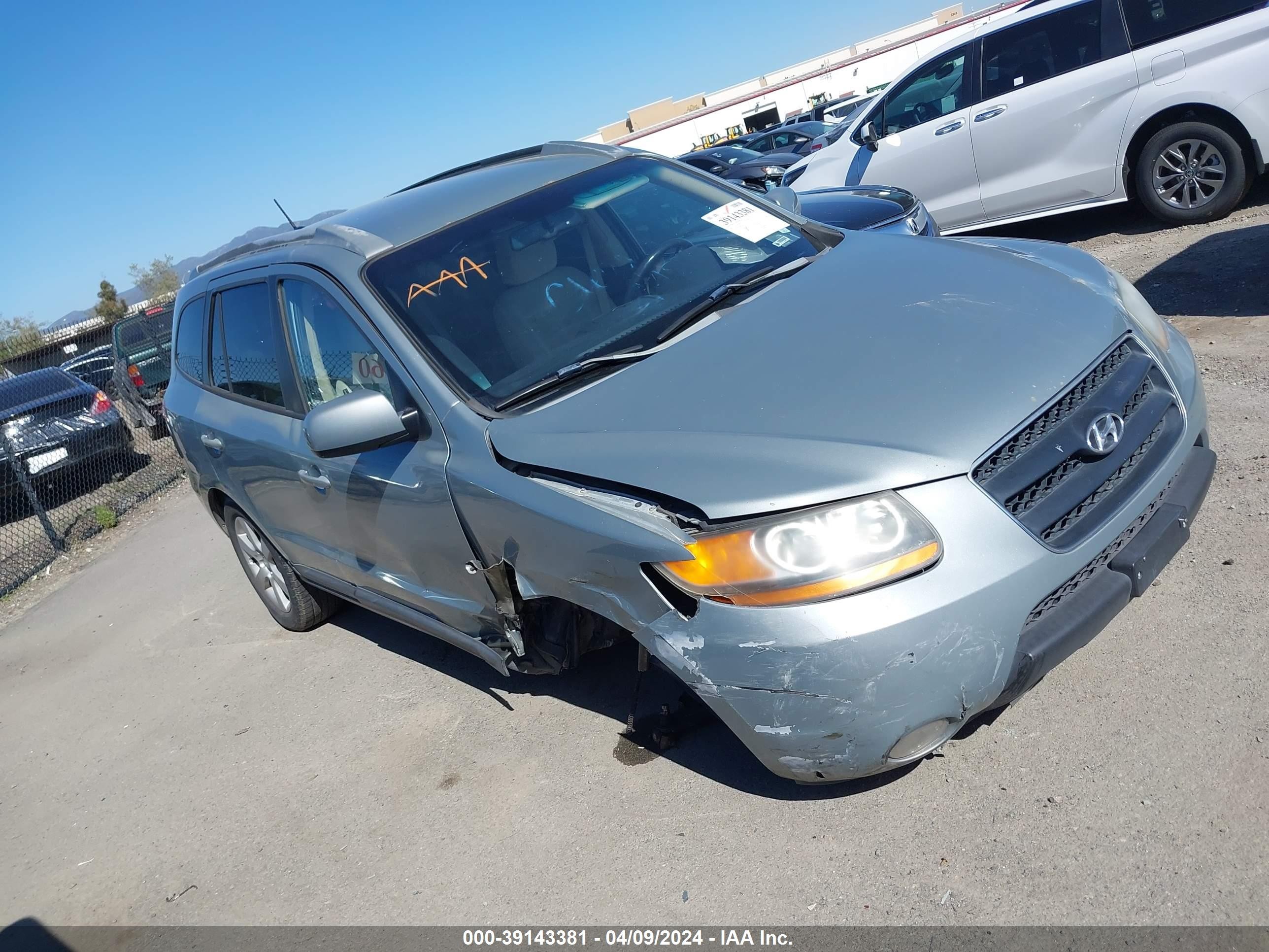 HYUNDAI SANTA FE 2008 5nmsh73e48h192942