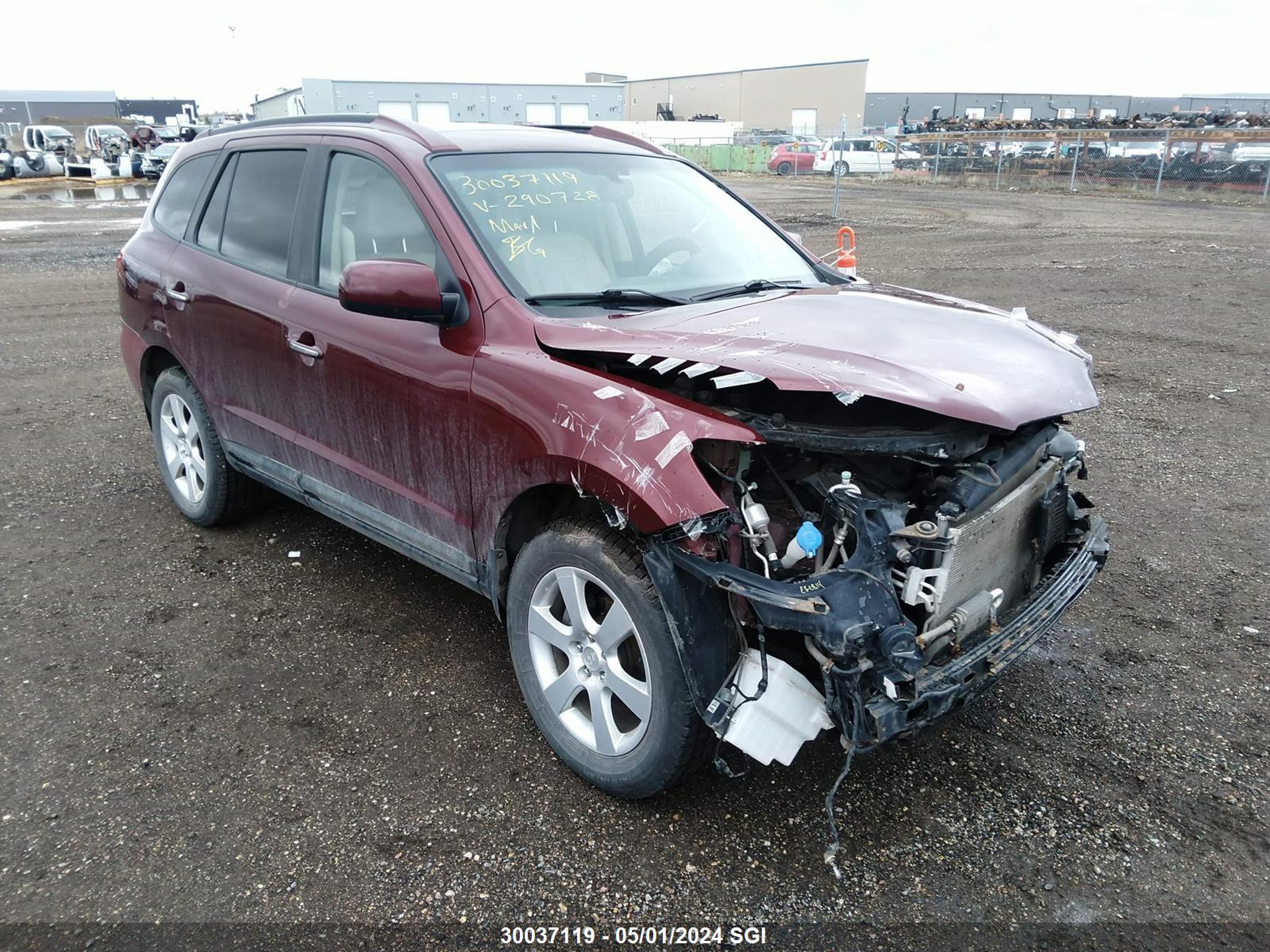 HYUNDAI SANTA FE 2009 5nmsh73e89h290728