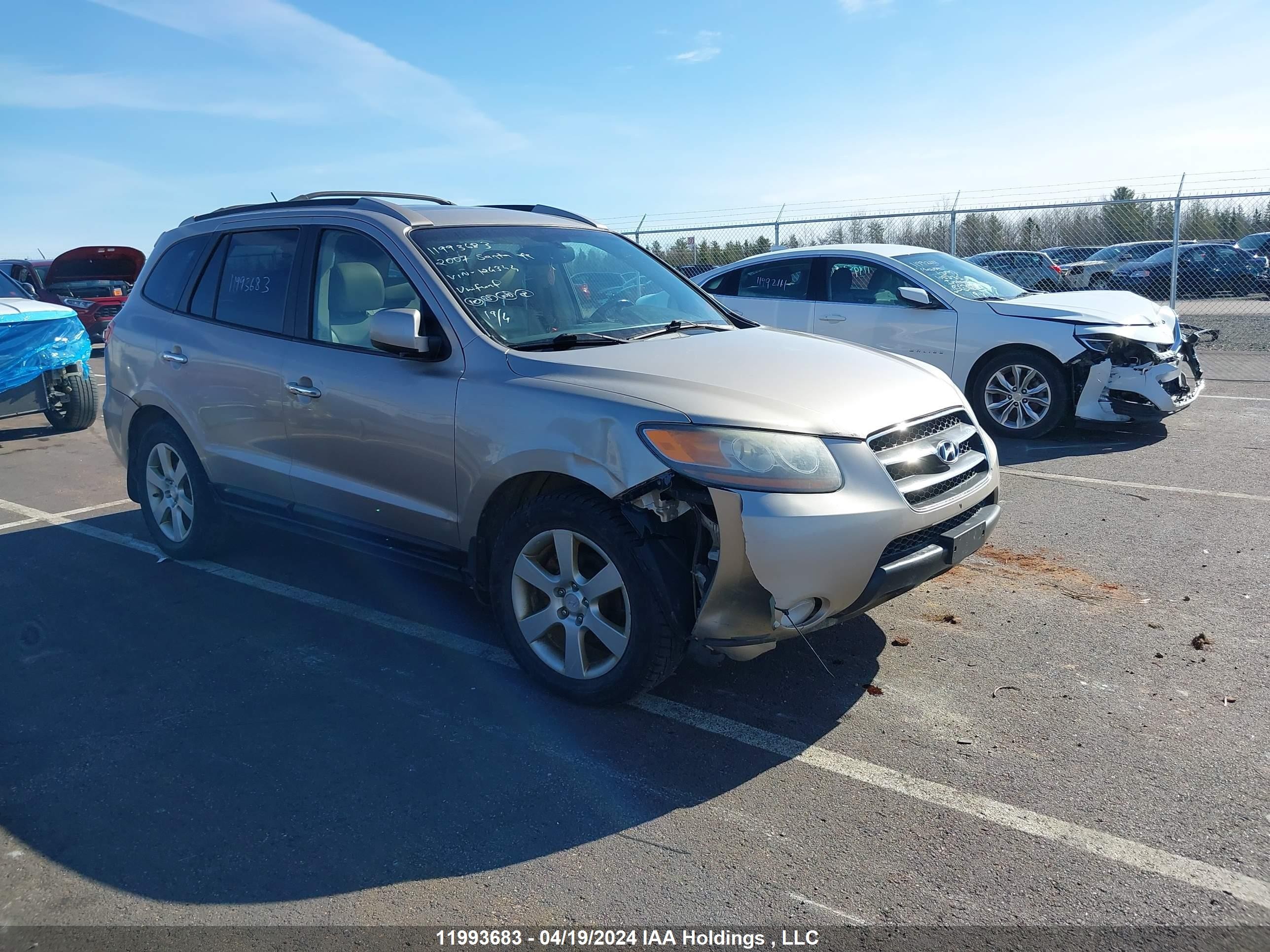 HYUNDAI SANTA FE 2007 5nmsh73e97h124344