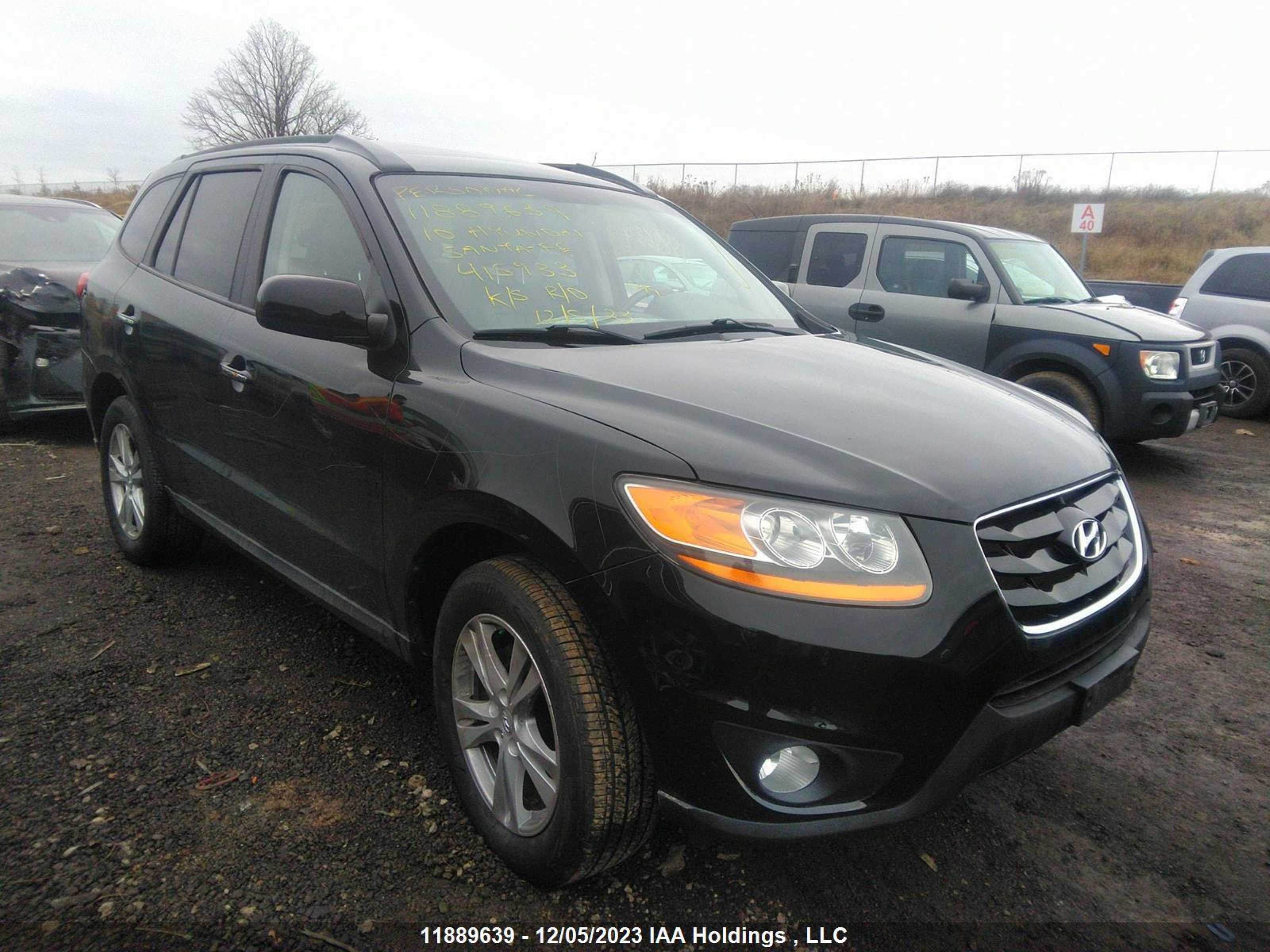 HYUNDAI SANTA FE 2010 5nmshdag1ah415933