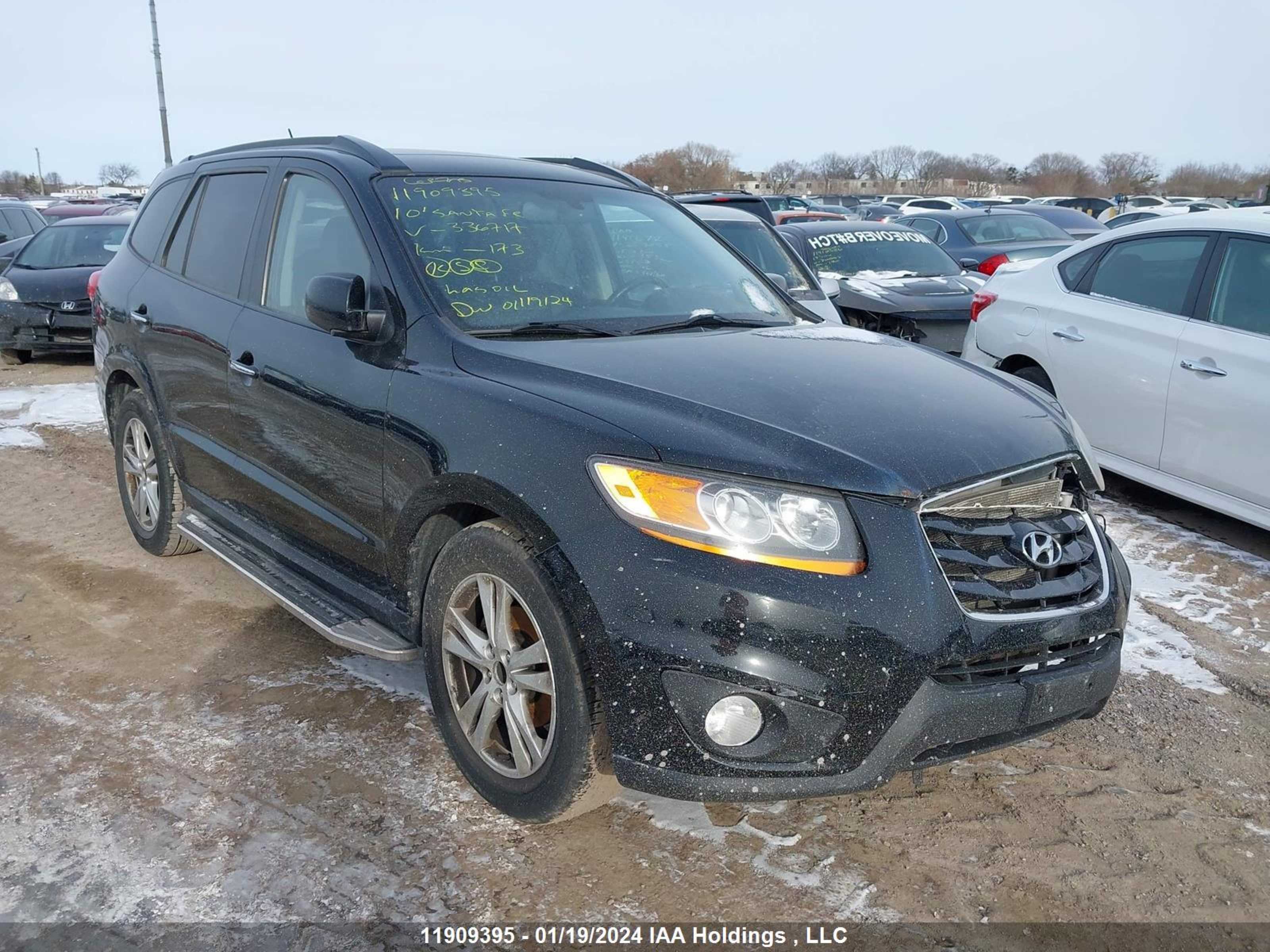 HYUNDAI SANTA FE 2010 5nmshdag5ah336717