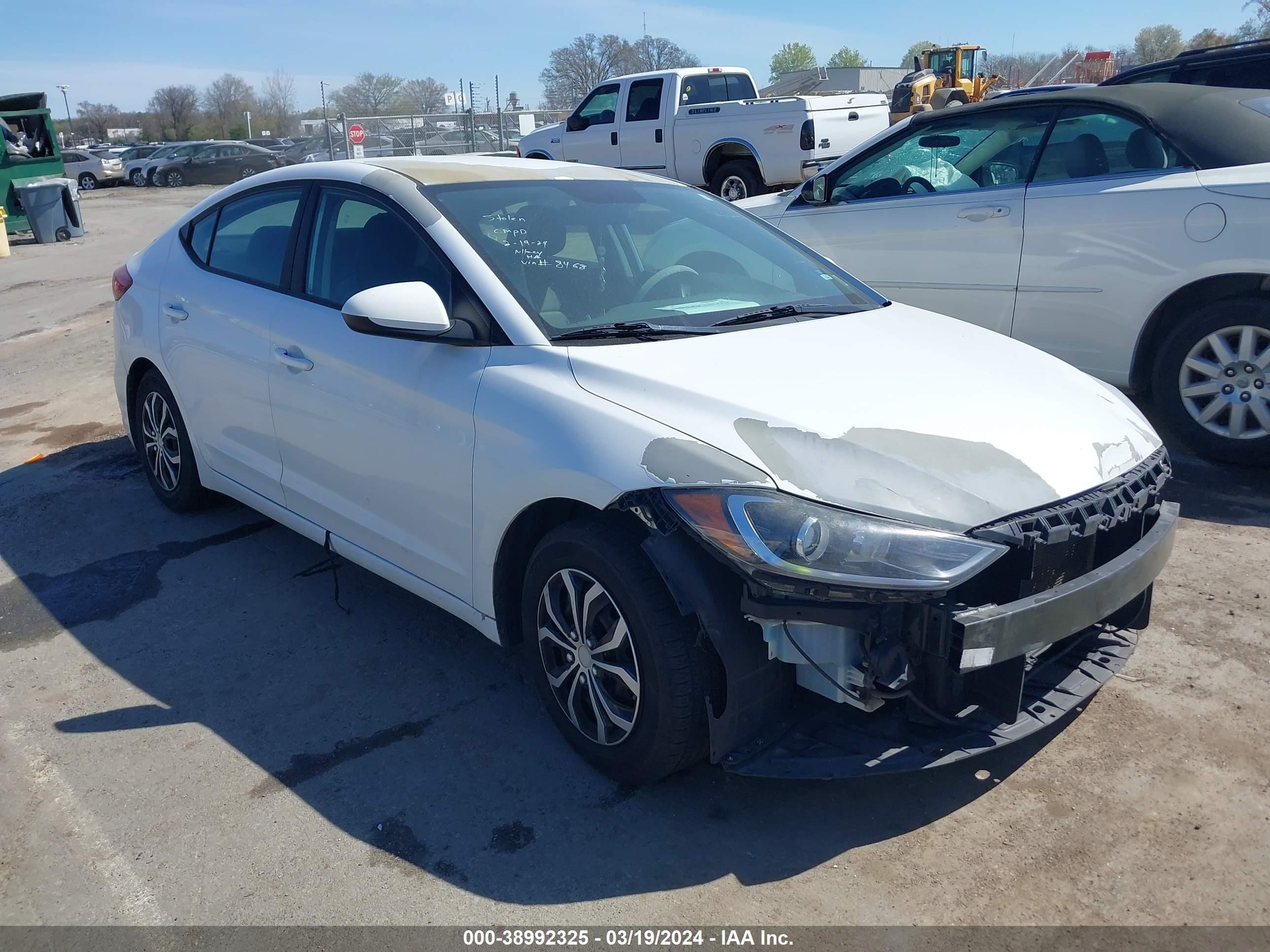 HYUNDAI ELANTRA 2017 5npd74lf2hh198468