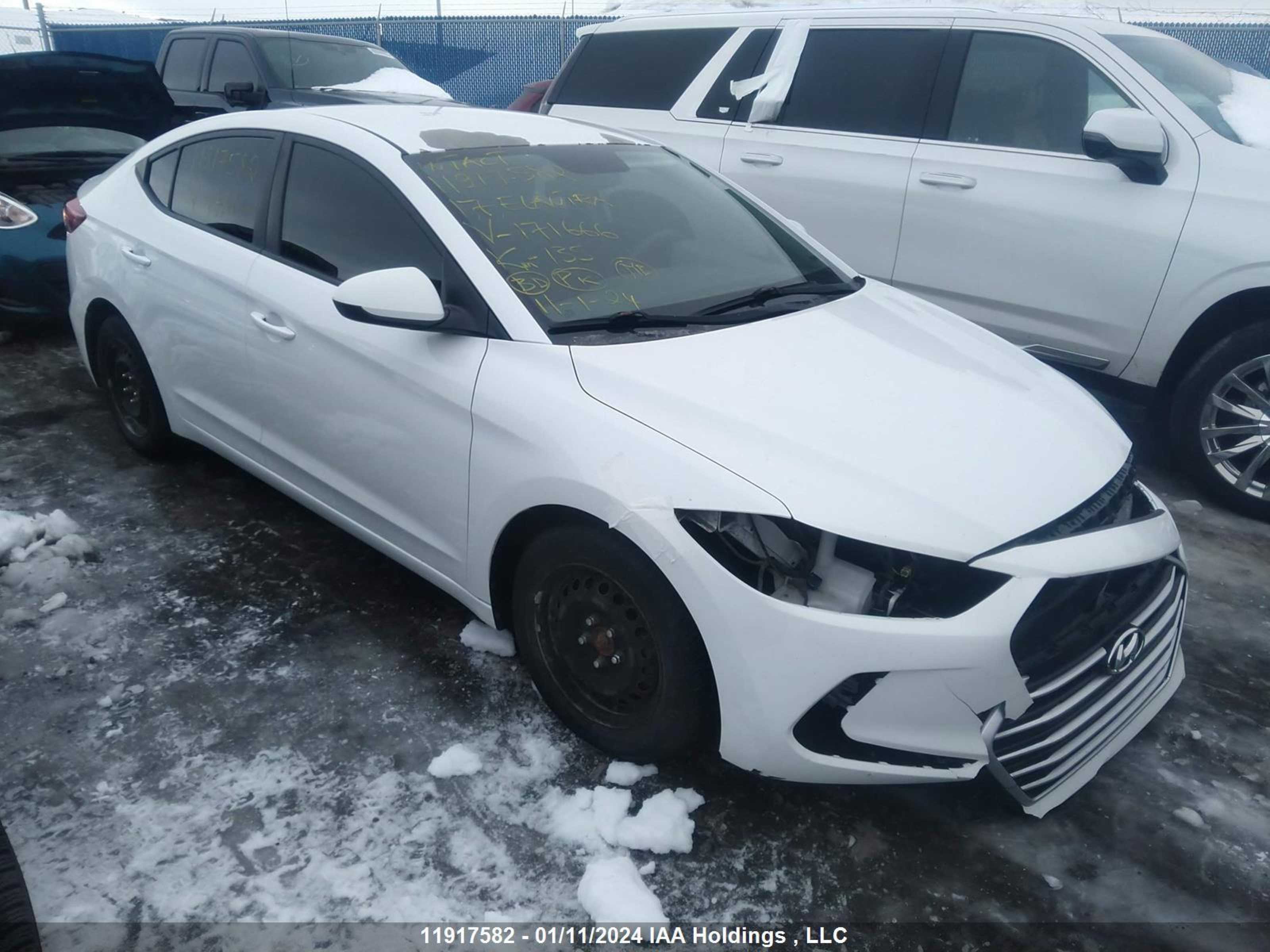 HYUNDAI ELANTRA 2017 5npd74lf3hh171666