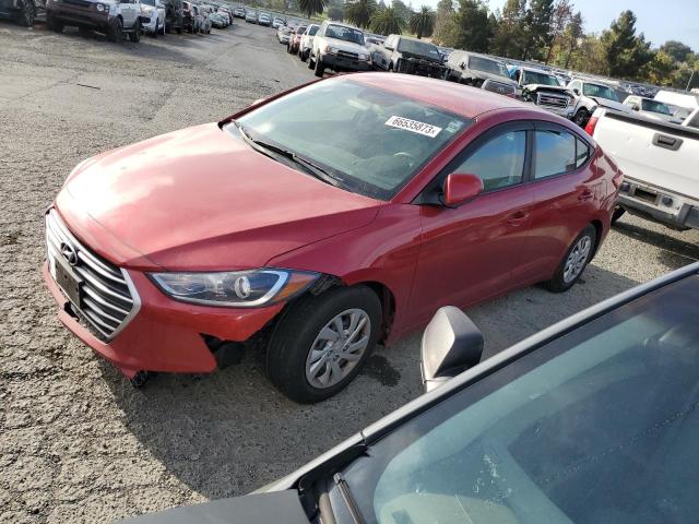 HYUNDAI ELANTRA SE 2017 5npd74lfxhh192403