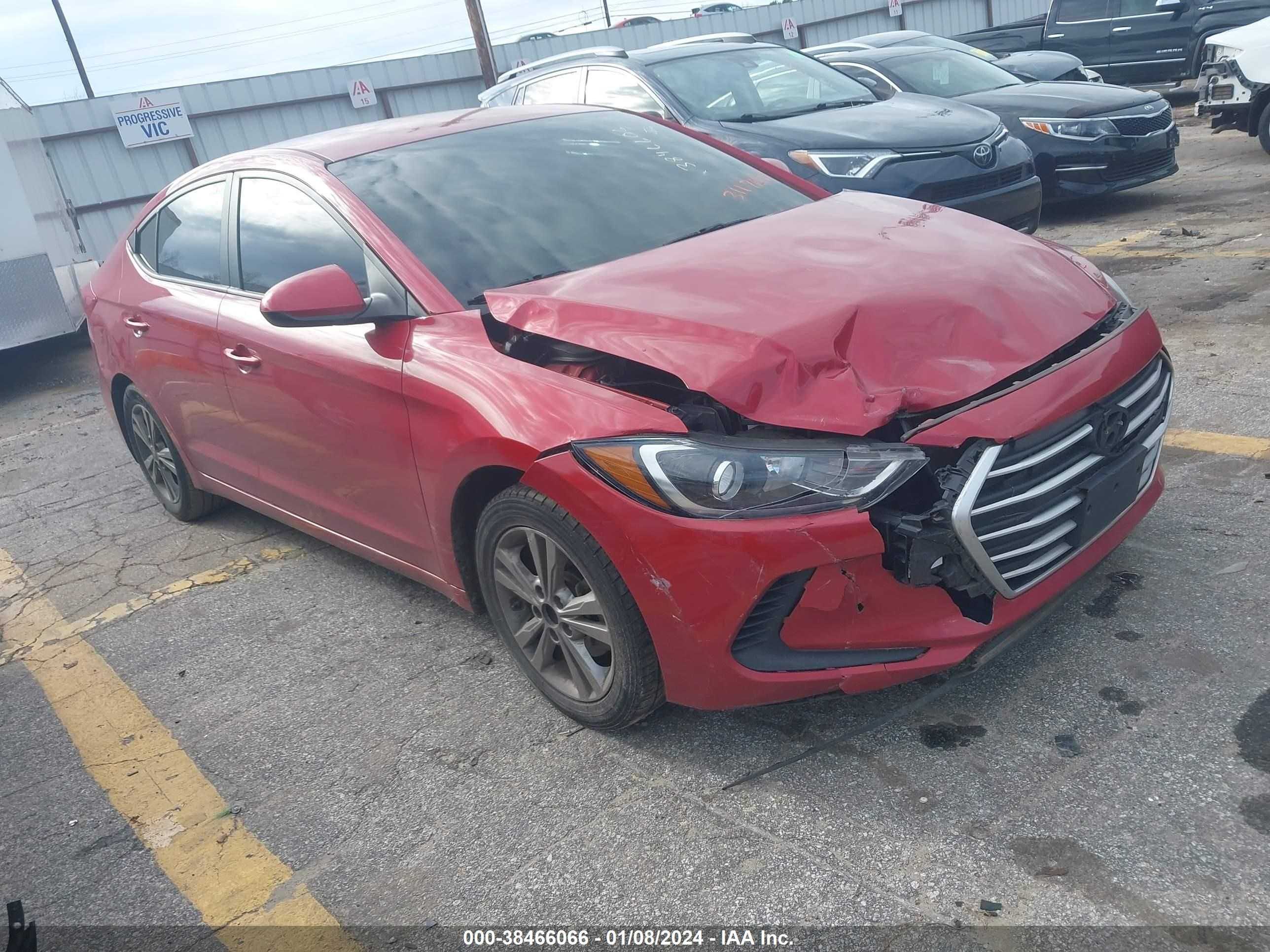 HYUNDAI ELANTRA 2018 5npd84lf2jh311709