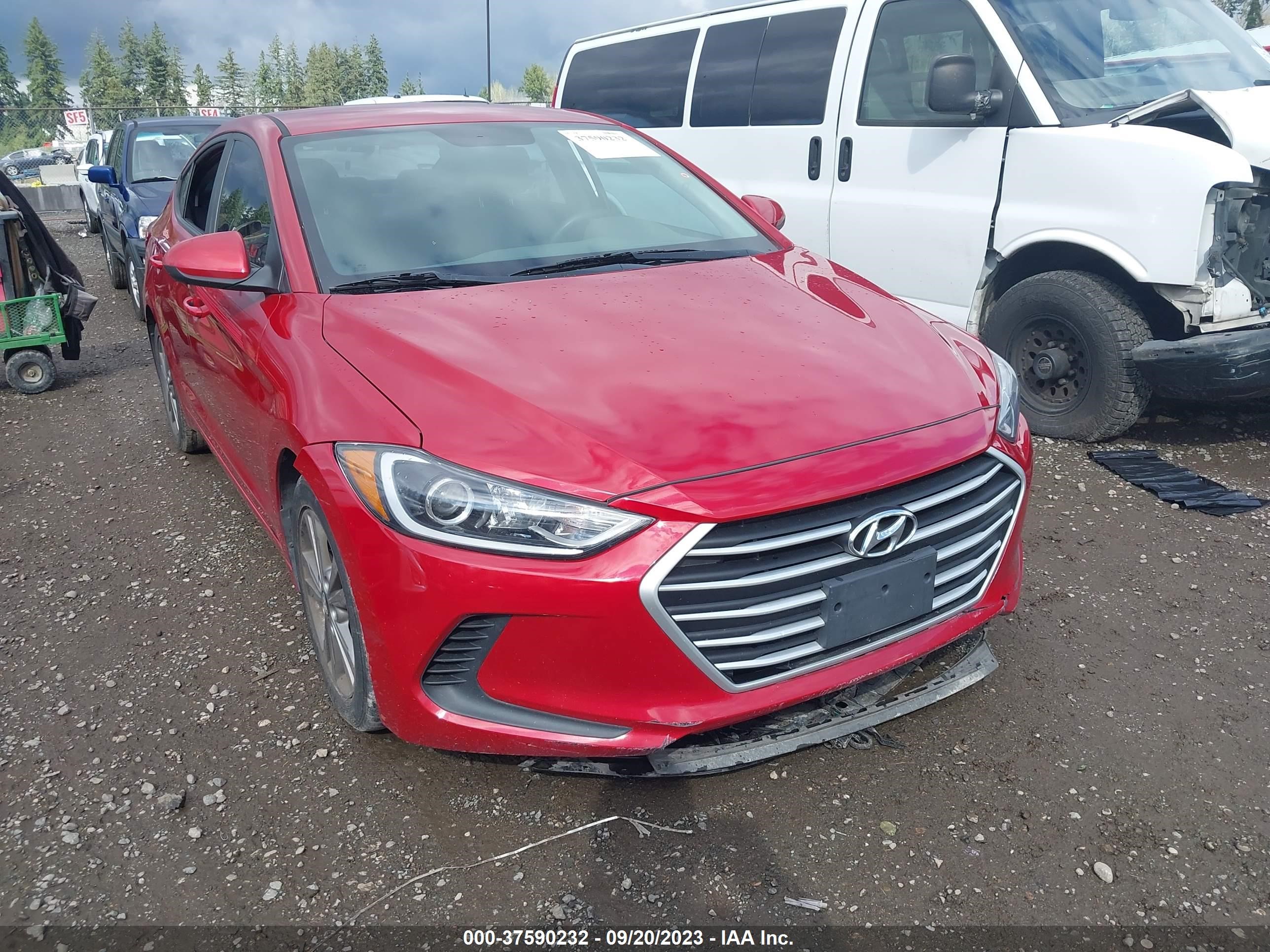 HYUNDAI ELANTRA 2018 5npd84lf3jh289381