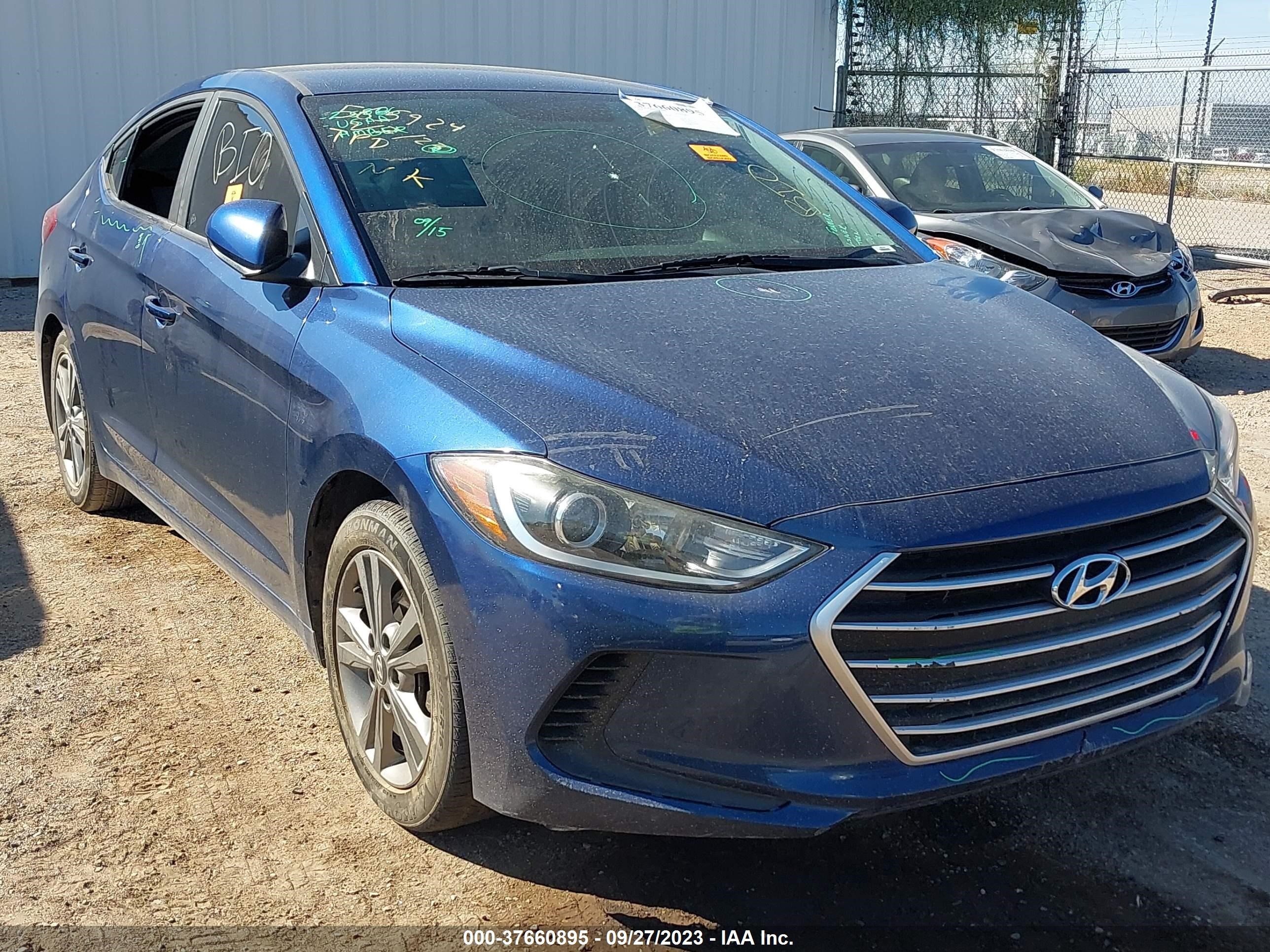 HYUNDAI ELANTRA 2018 5npd84lf3jh317499