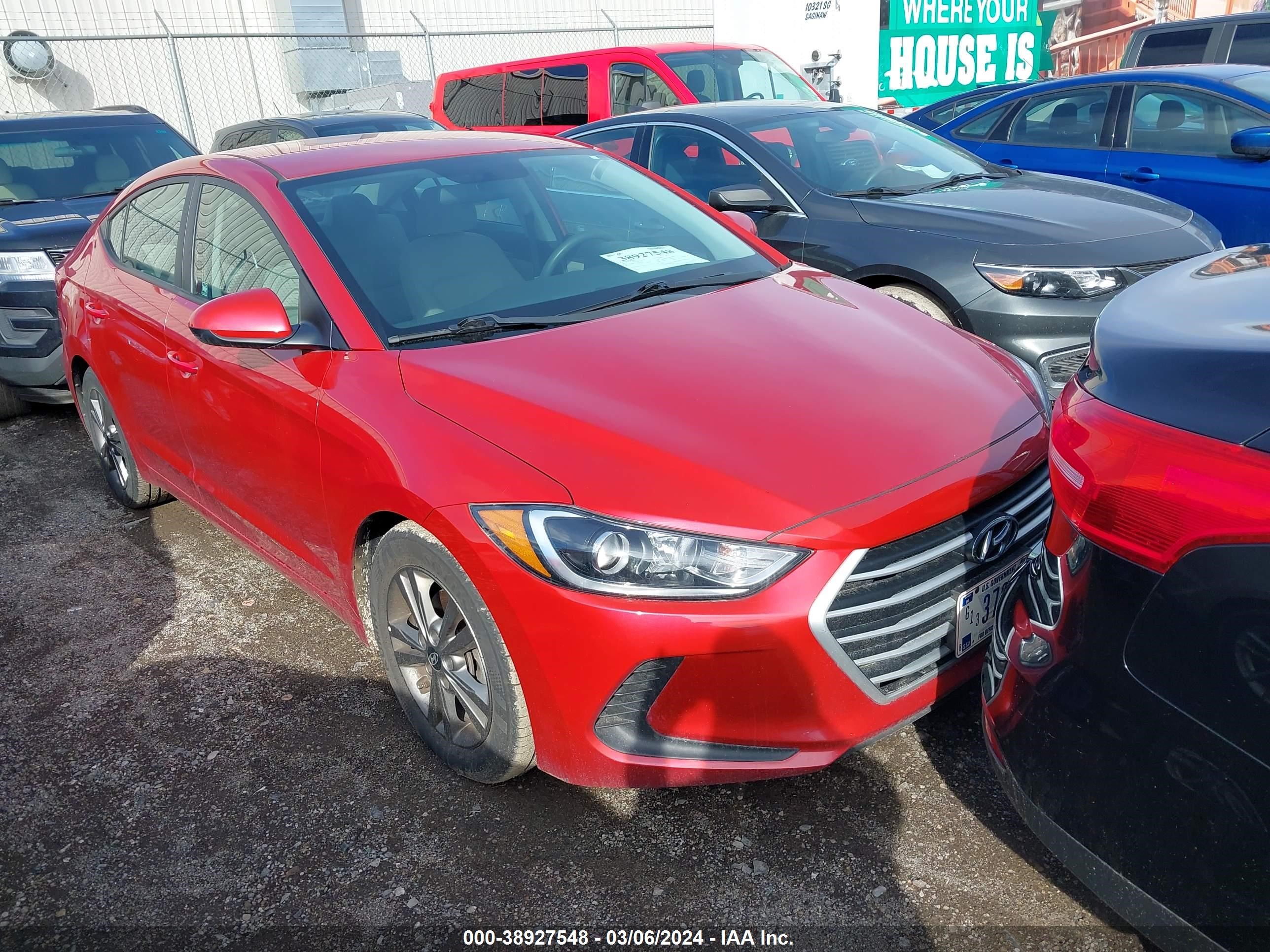 HYUNDAI ELANTRA 2018 5npd84lf3jh382904