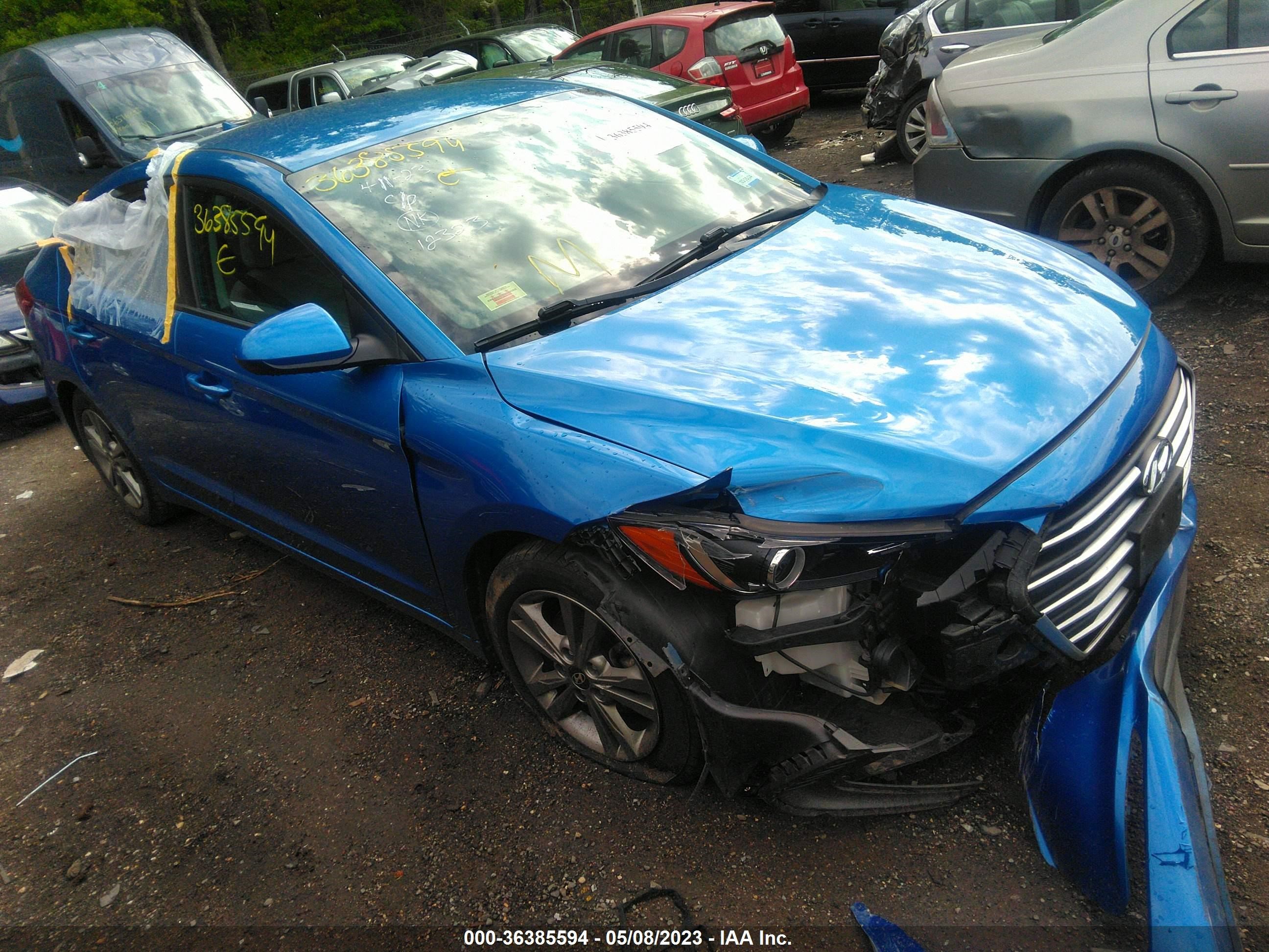 HYUNDAI ELANTRA 2018 5npd84lf6jh363621