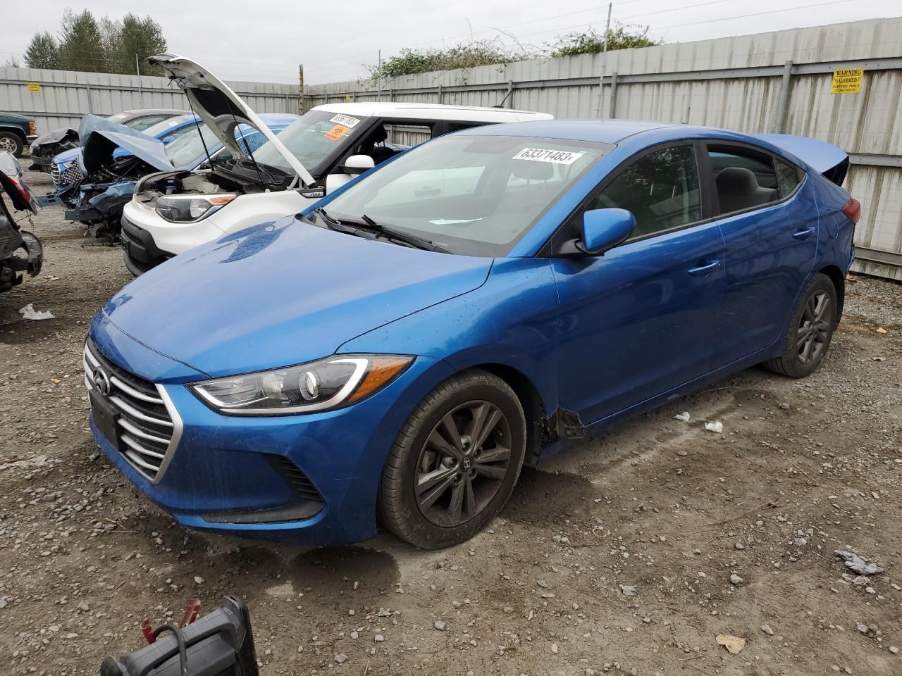 HYUNDAI ELANTRA 2018 5npd84lf7jh241303