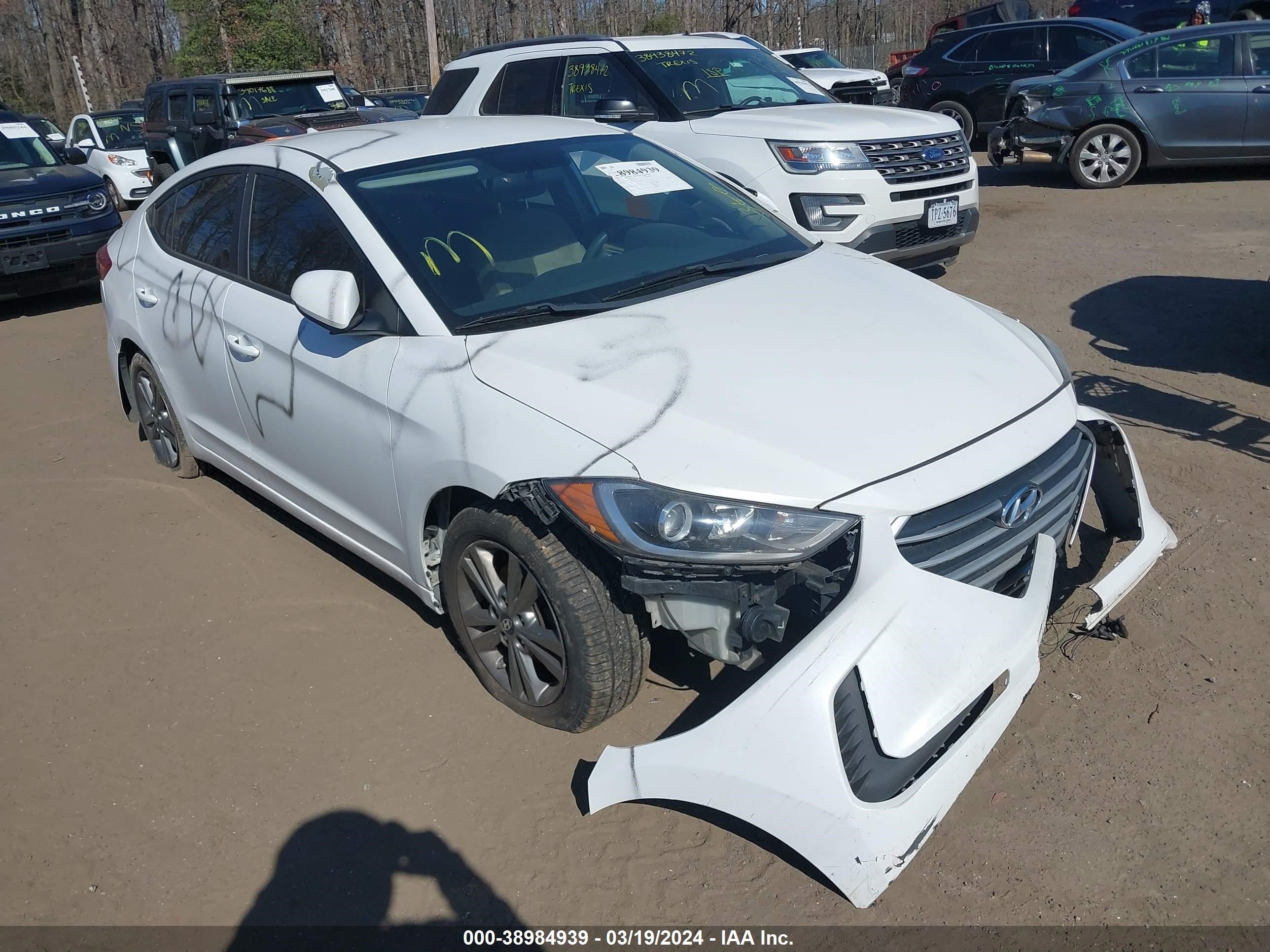 HYUNDAI ELANTRA 2017 5npd84lf9hh053098