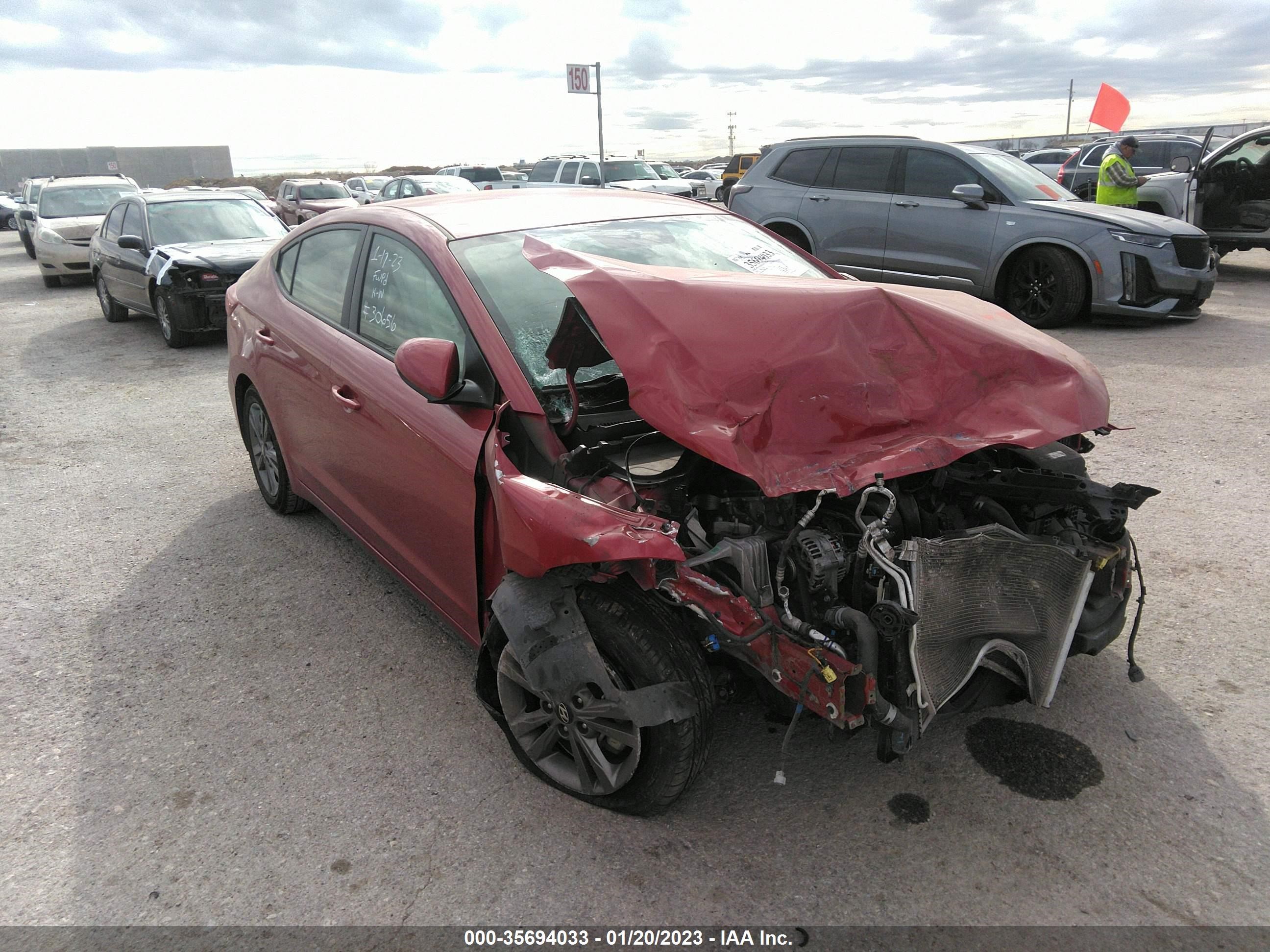 HYUNDAI ELANTRA 2018 5npd84lf9jh252190