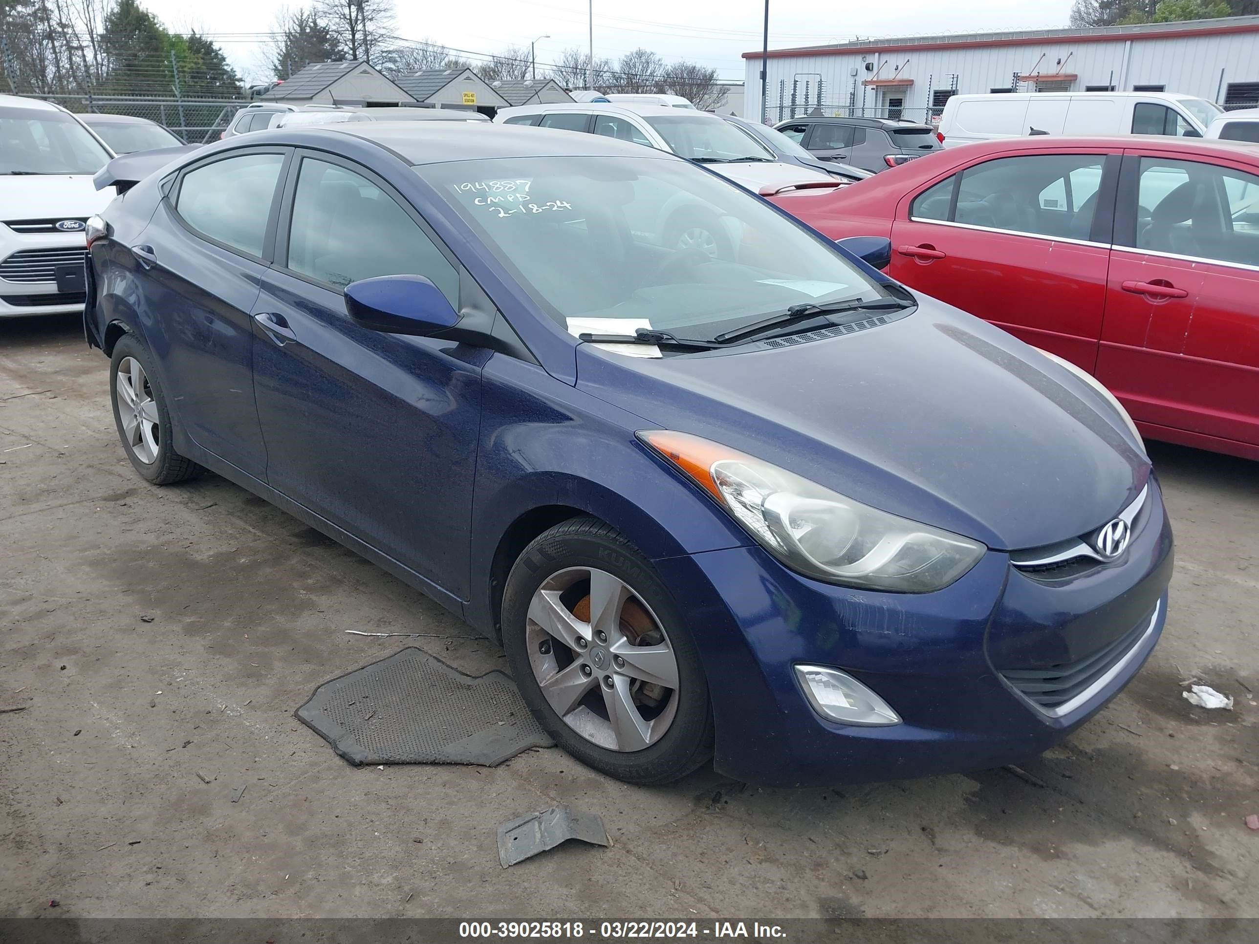 HYUNDAI ELANTRA 2013 5npdh4ae0dh194887