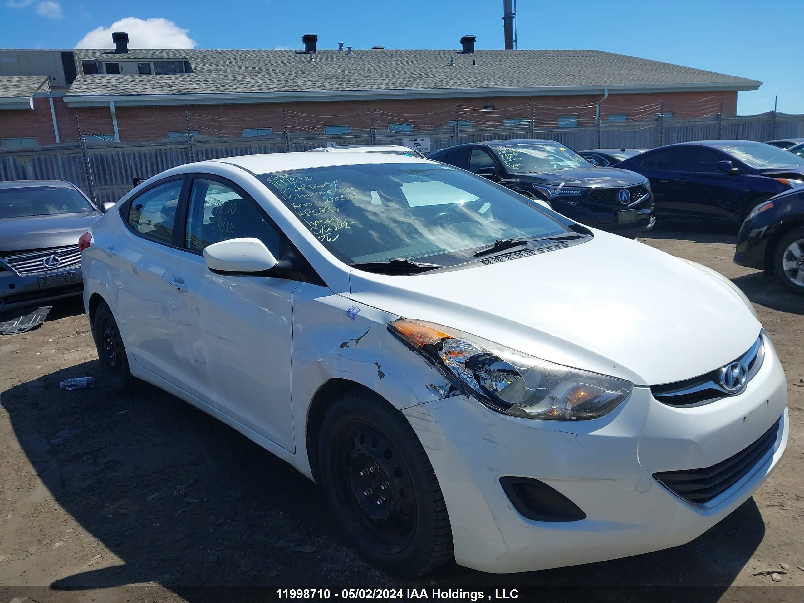 HYUNDAI ELANTRA 2013 5npdh4ae0dh421205