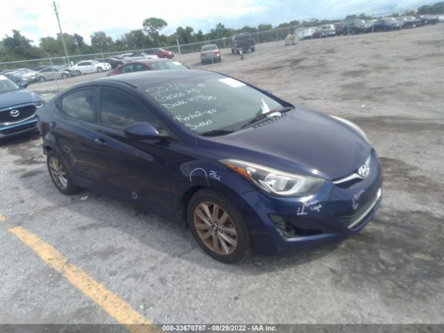 HYUNDAI ELANTRA 2014 5npdh4ae0eh489358