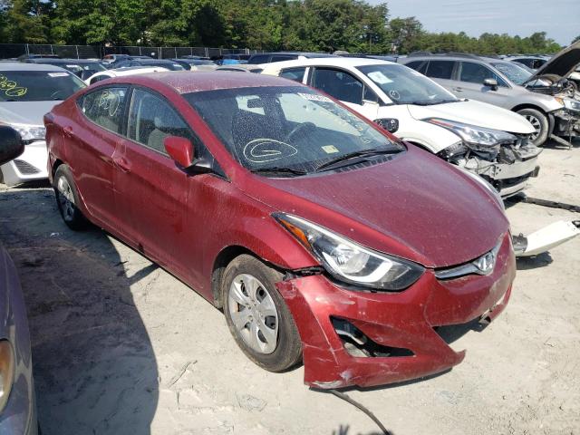 HYUNDAI ELANTRA SE 2016 5npdh4ae0gh731360