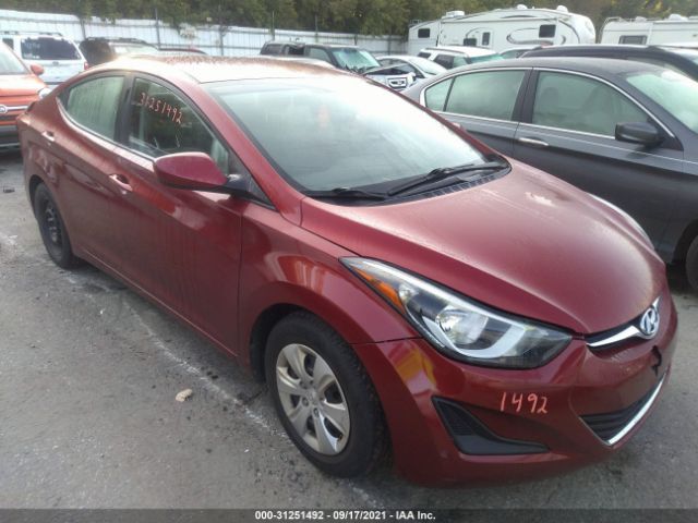 HYUNDAI ELANTRA 2016 5npdh4ae0gh734842