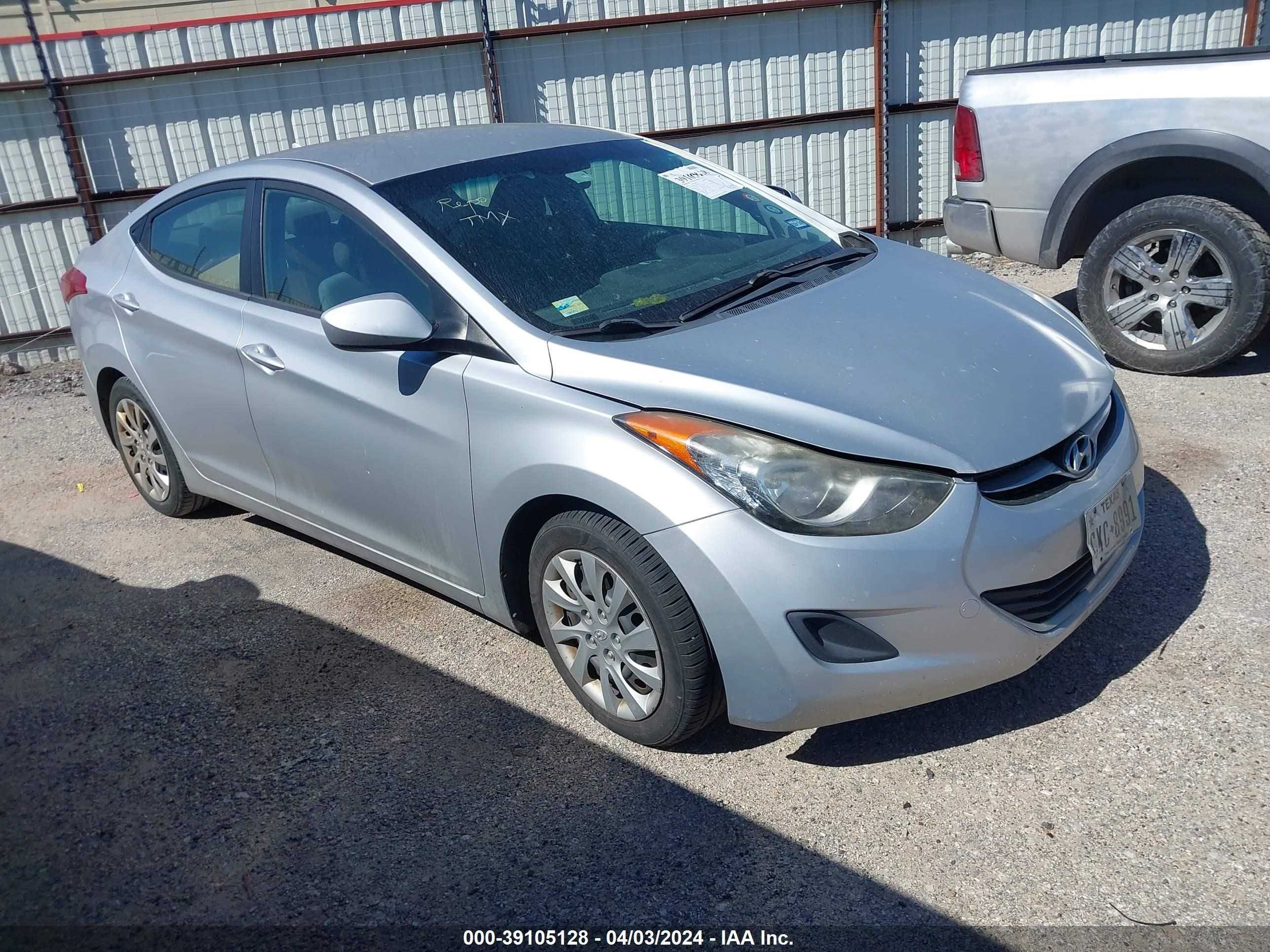 HYUNDAI ELANTRA 2012 5npdh4ae1ch138746