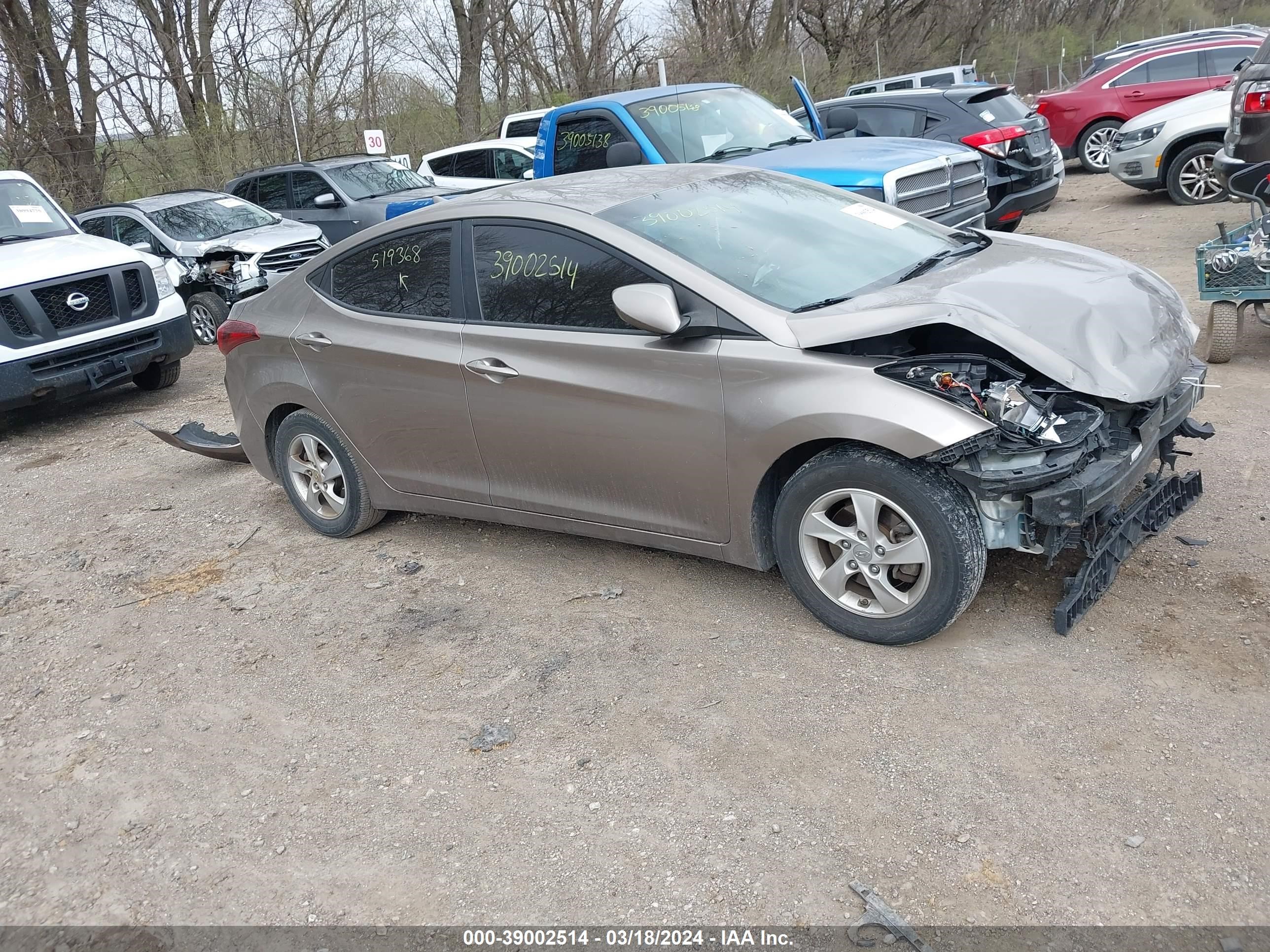 HYUNDAI ELANTRA 2014 5npdh4ae1eh519368