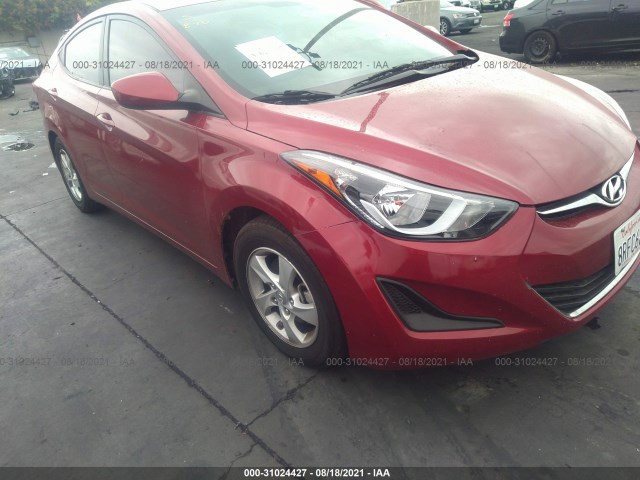 HYUNDAI ELANTRA 2014 5npdh4ae1eh542133